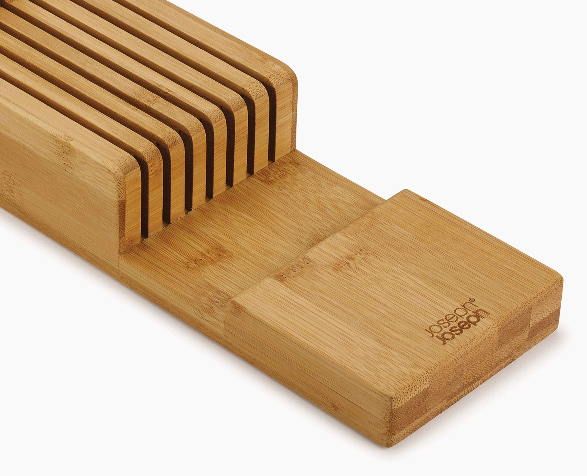 2-piece DrawerStore™ Bamboo Cutlery & Knife Organizer Set - Image 6