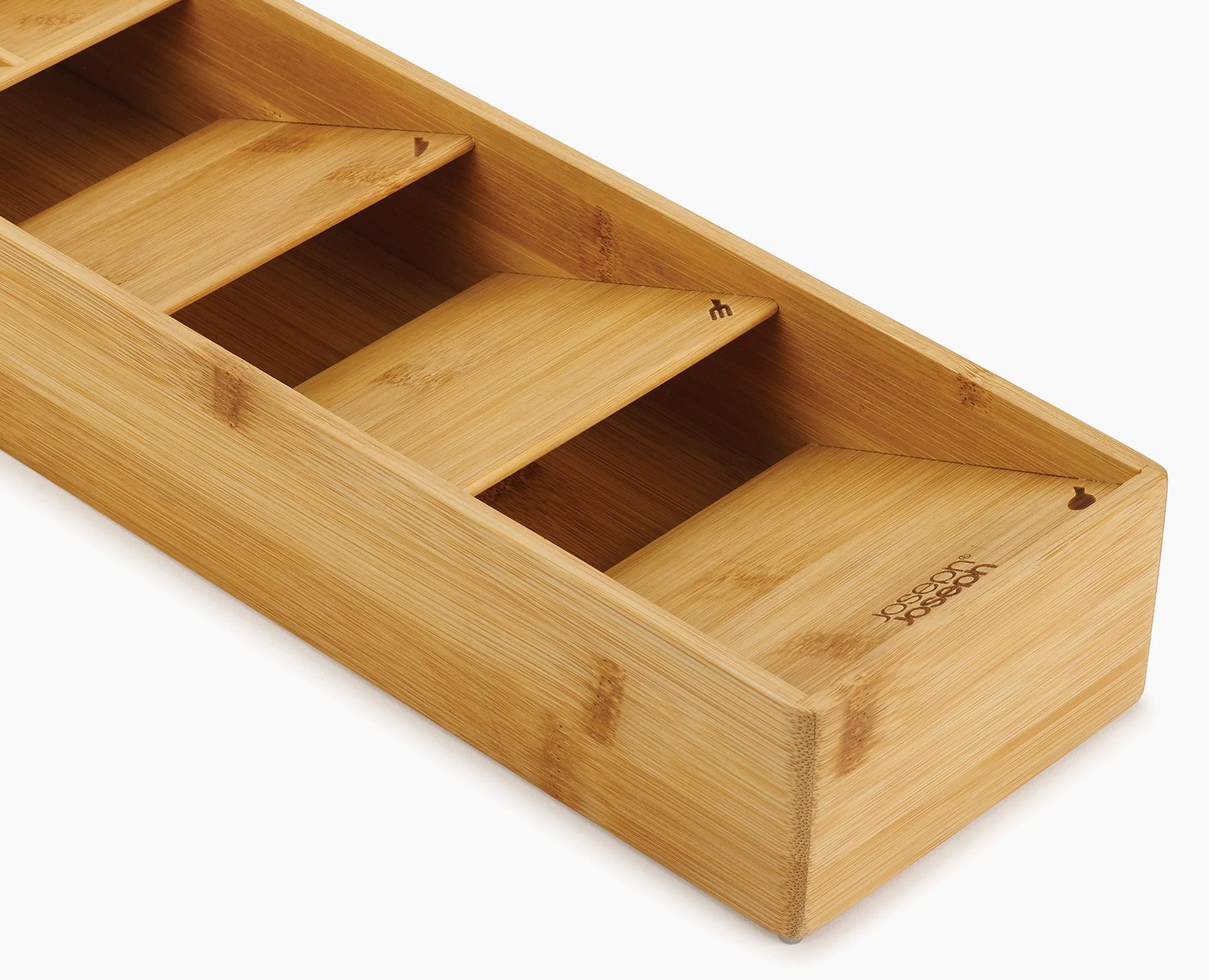 2-piece DrawerStore™ Bamboo Cutlery & Knife Organizer Set - Image 7