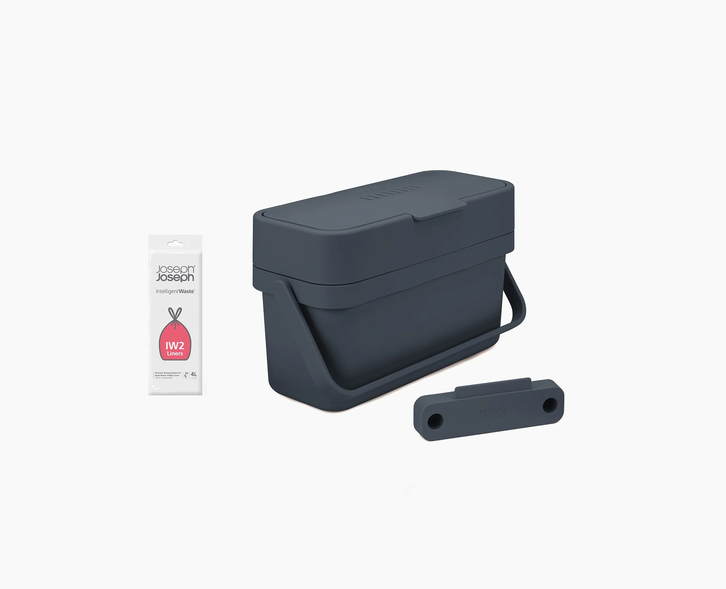 Compo™ 4L Gray Food Waste Caddy Starter Set - Image 3
