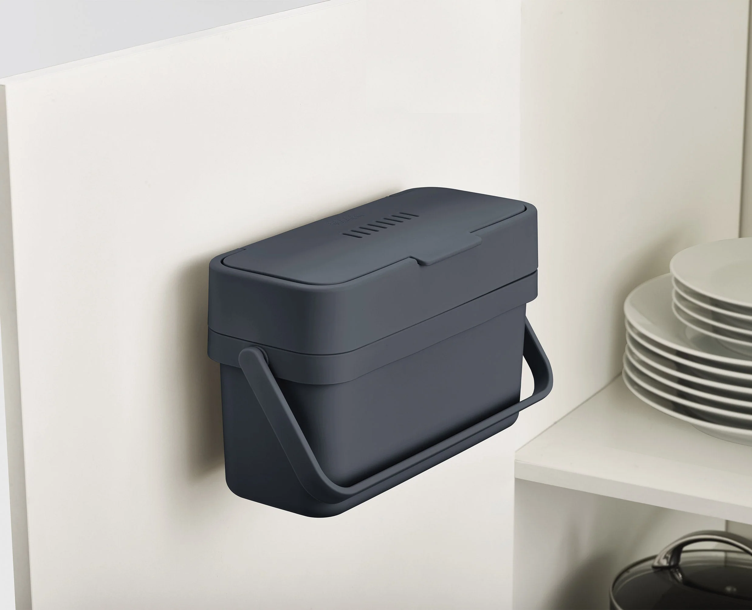 Compo™ 4L Gray Food Waste Caddy Starter Set - Image 4