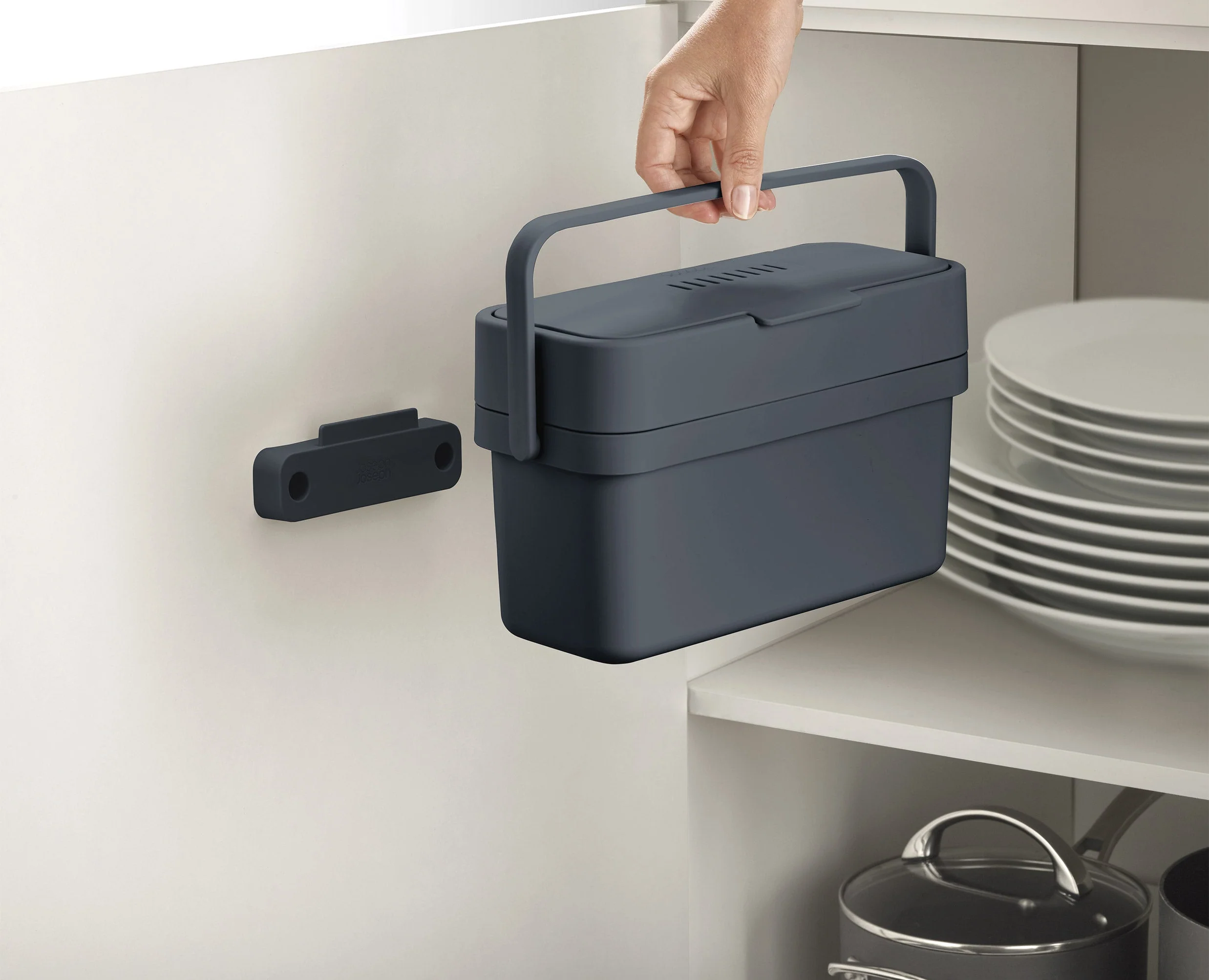 Compo™ 4L Gray Food Waste Caddy Starter Set - Image 6