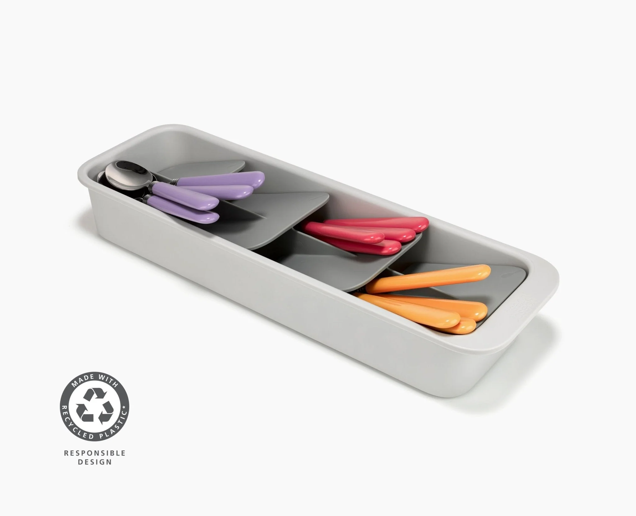DrawerStore™ Compact Tiered Cutlery Organizer