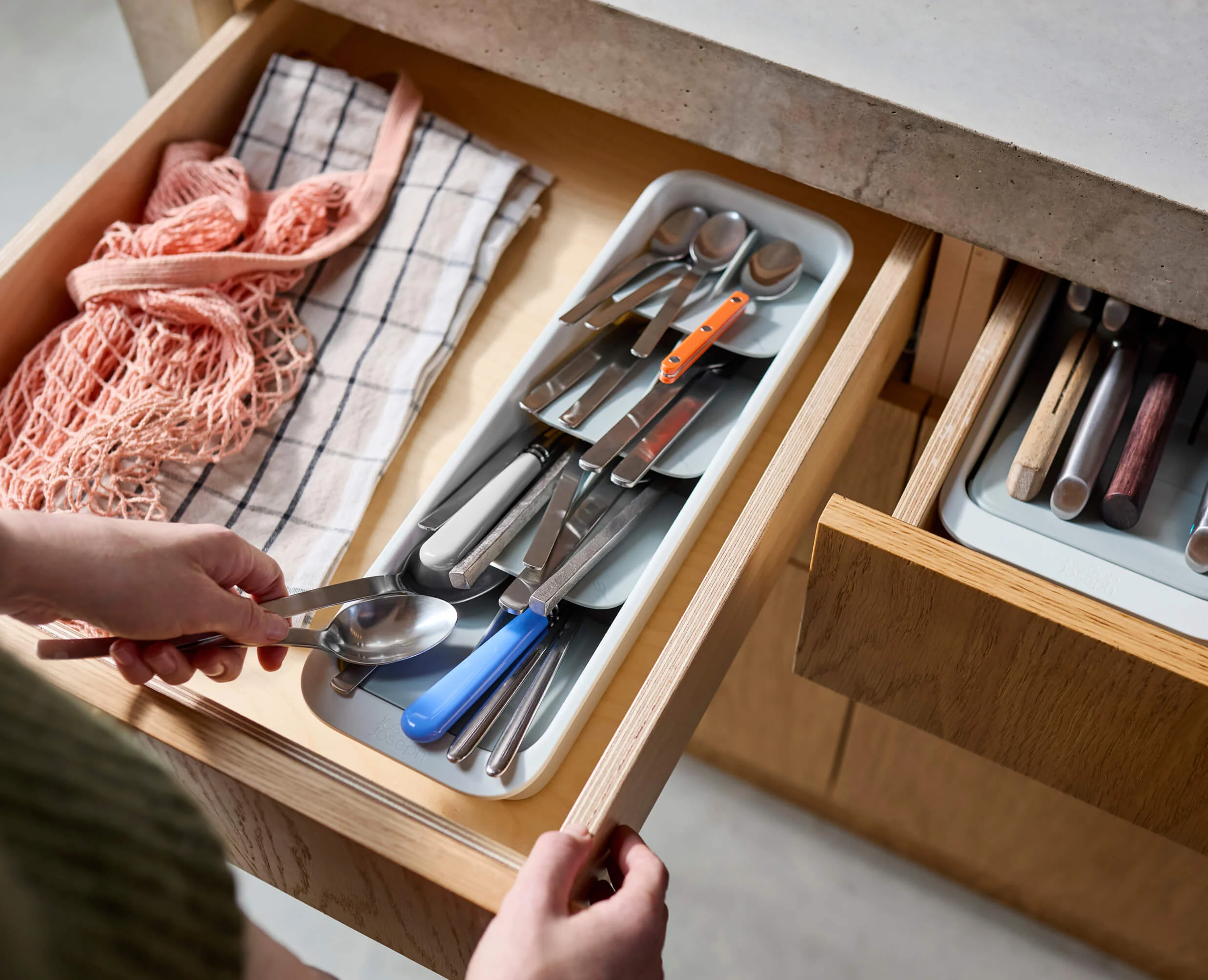 DrawerStore™ Compact Tiered Cutlery Organizer - Image 2