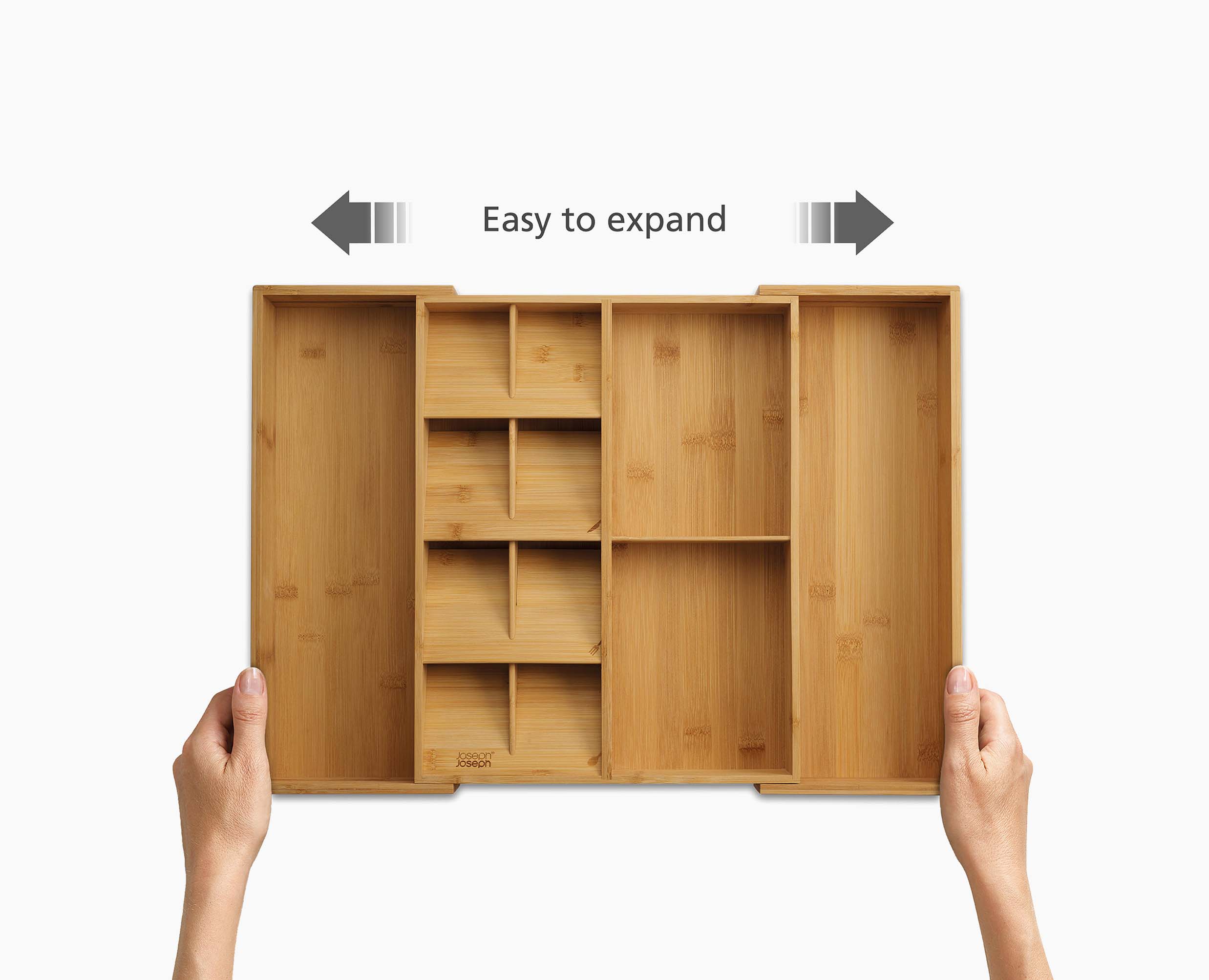 DrawerStore™ Bamboo Expanding Cutlery, Utensil & Gadgets Organizer - Image 8