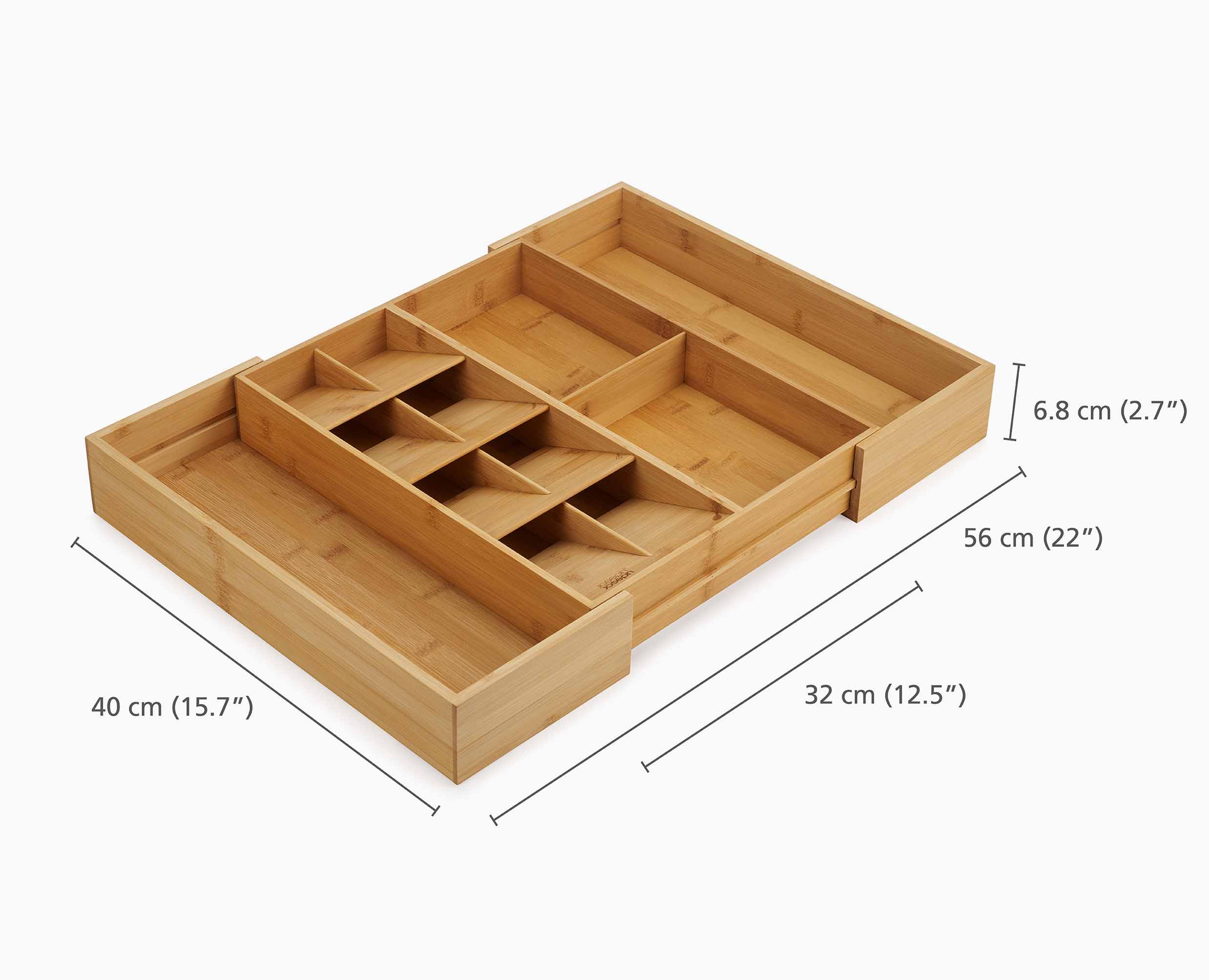 DrawerStore™ Bamboo Expanding Cutlery, Utensil & Gadgets Organizer - Image 9