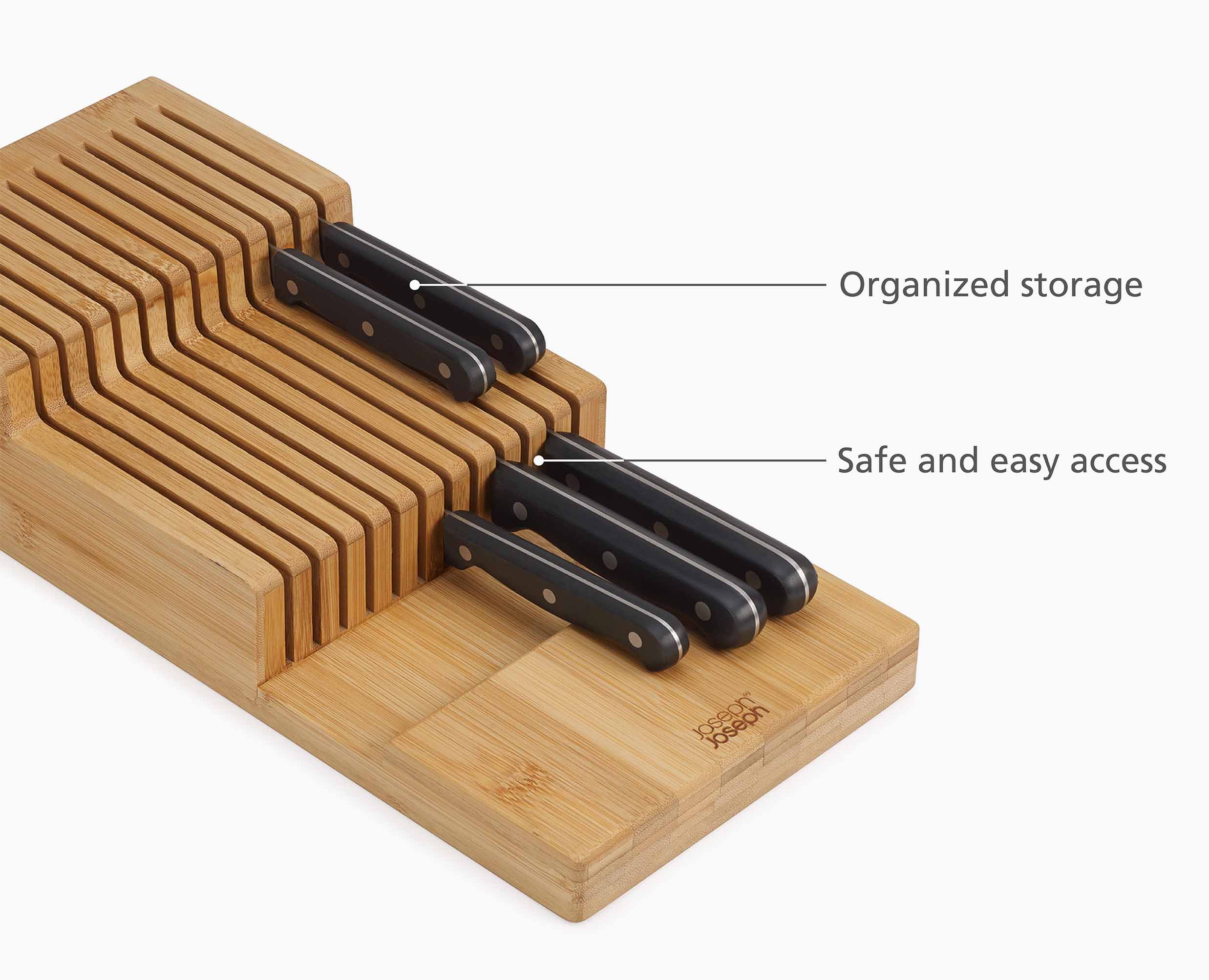 DrawerStore™ Bamboo Large 2-tier Knife Organizer - Image 8