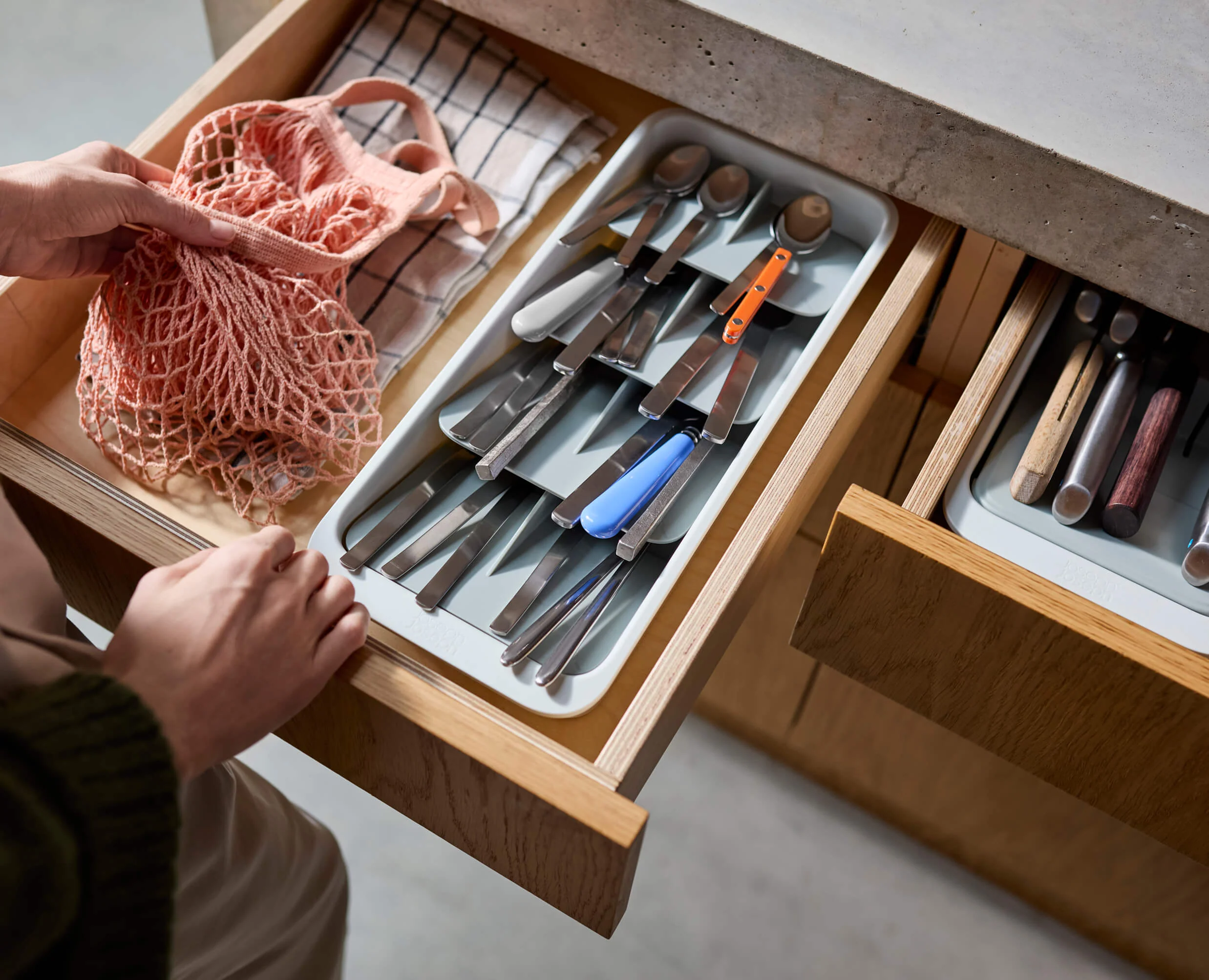 DrawerStore™ Large Tiered Cutlery Organizer - Image 3