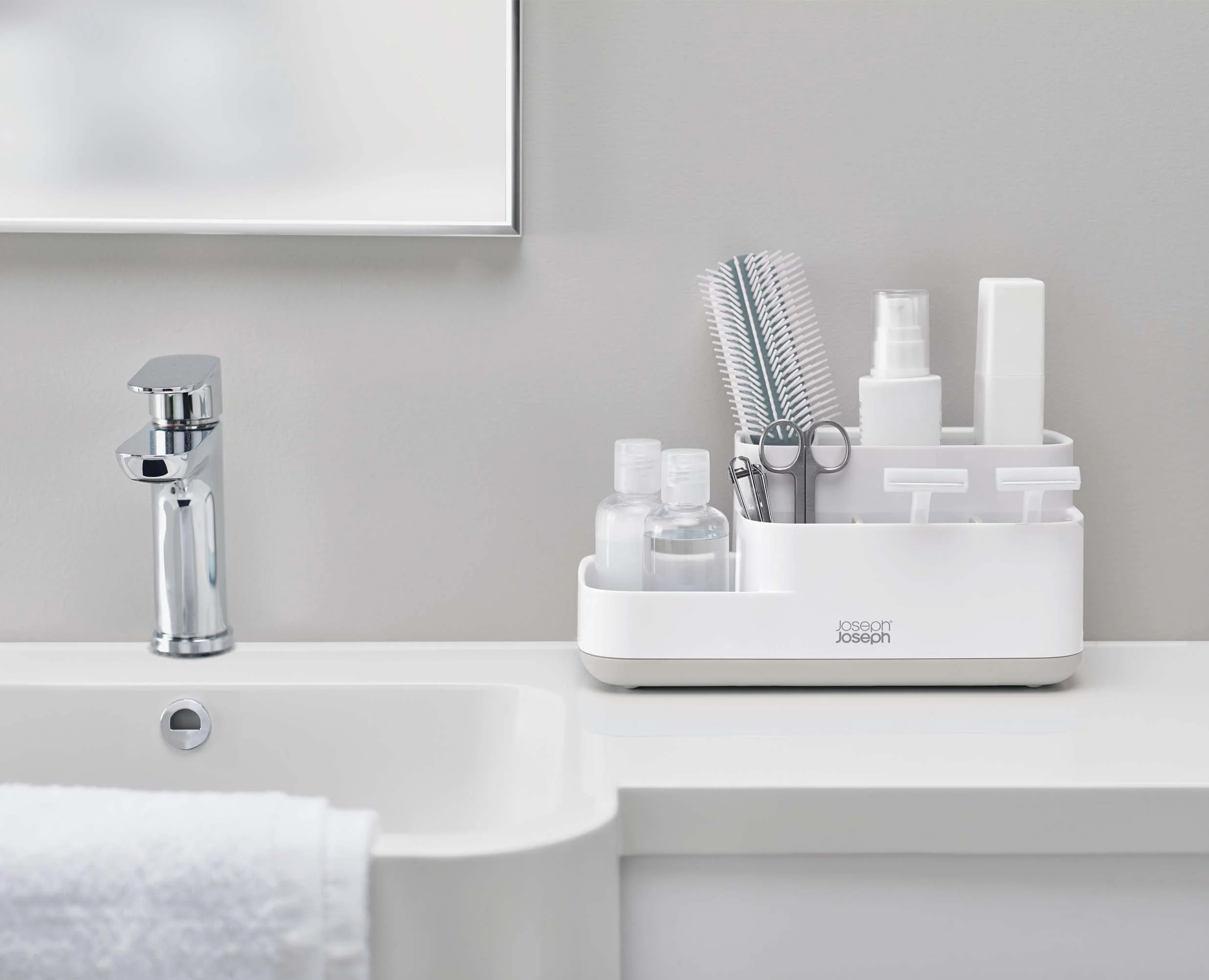 EasyStore™ Light Gray Bathroom Storage Caddy - Image 3
