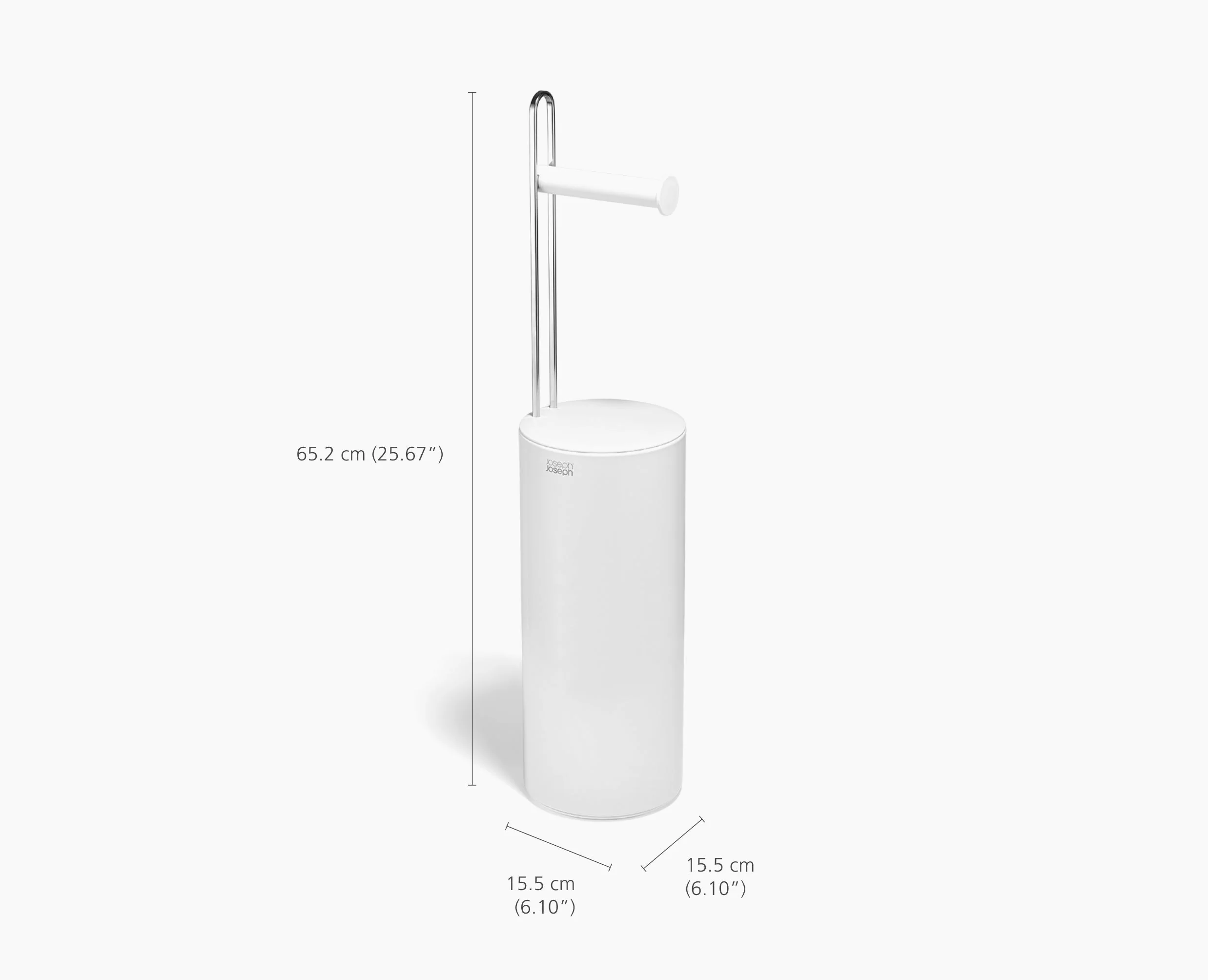 EasyStore™ Gloss White Concealed Toilet Paper Holder - Image 7