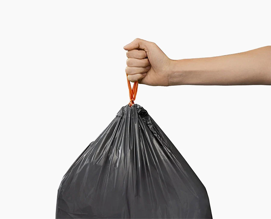 IW4 50L Gray Recycled Trash Bags - Image 2