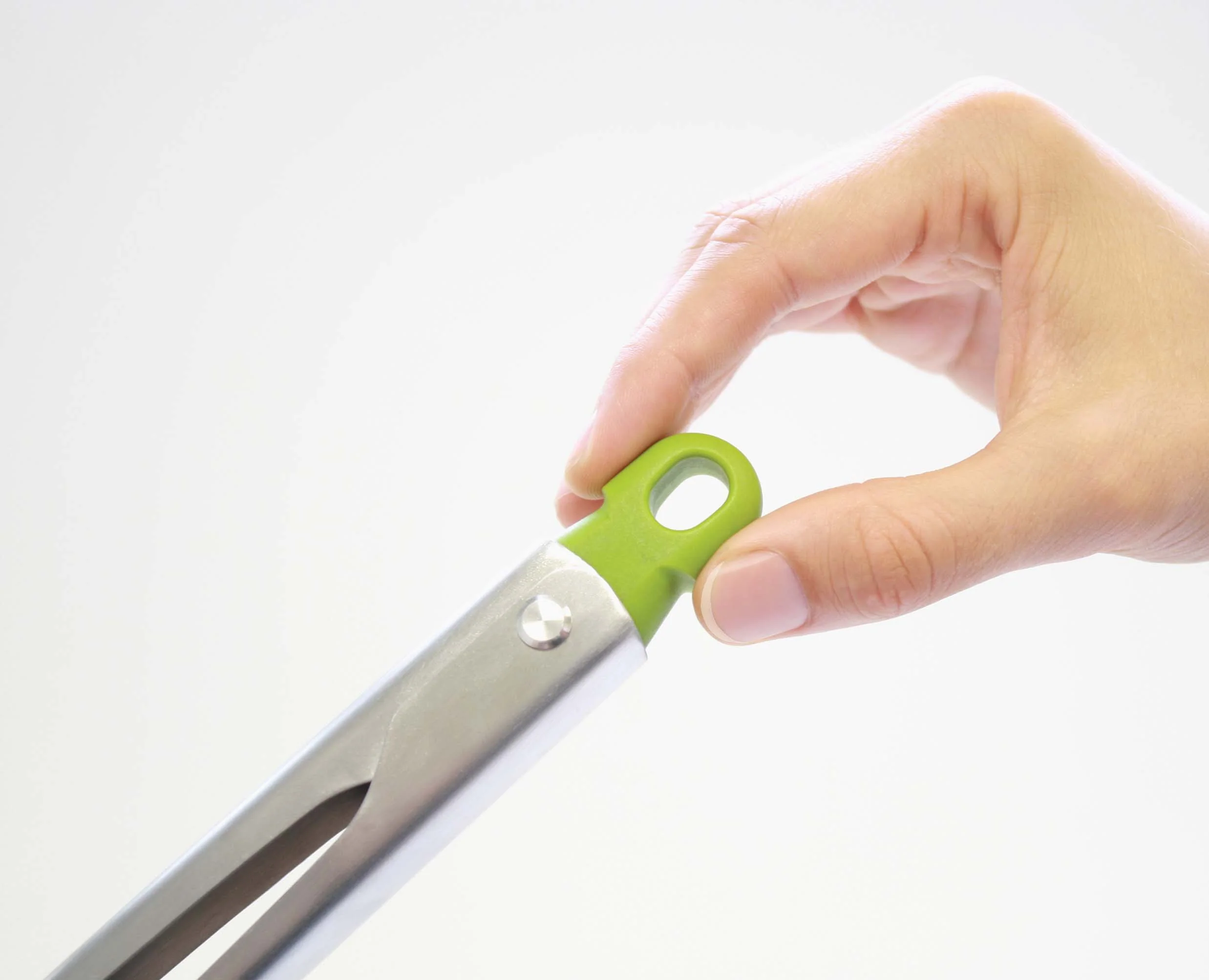 Elevate™ Gray Silicone Steel Tongs - Image 5