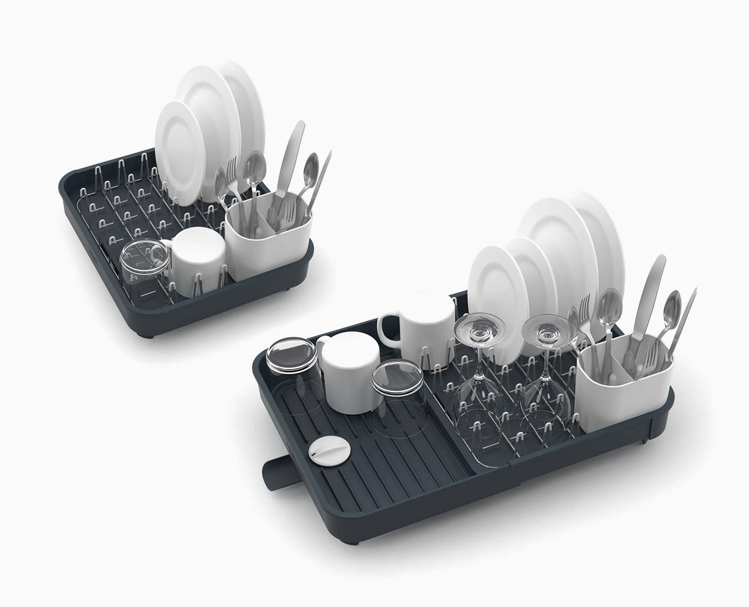 Extend™ Gray Expandable Dish Drainer - Image 7