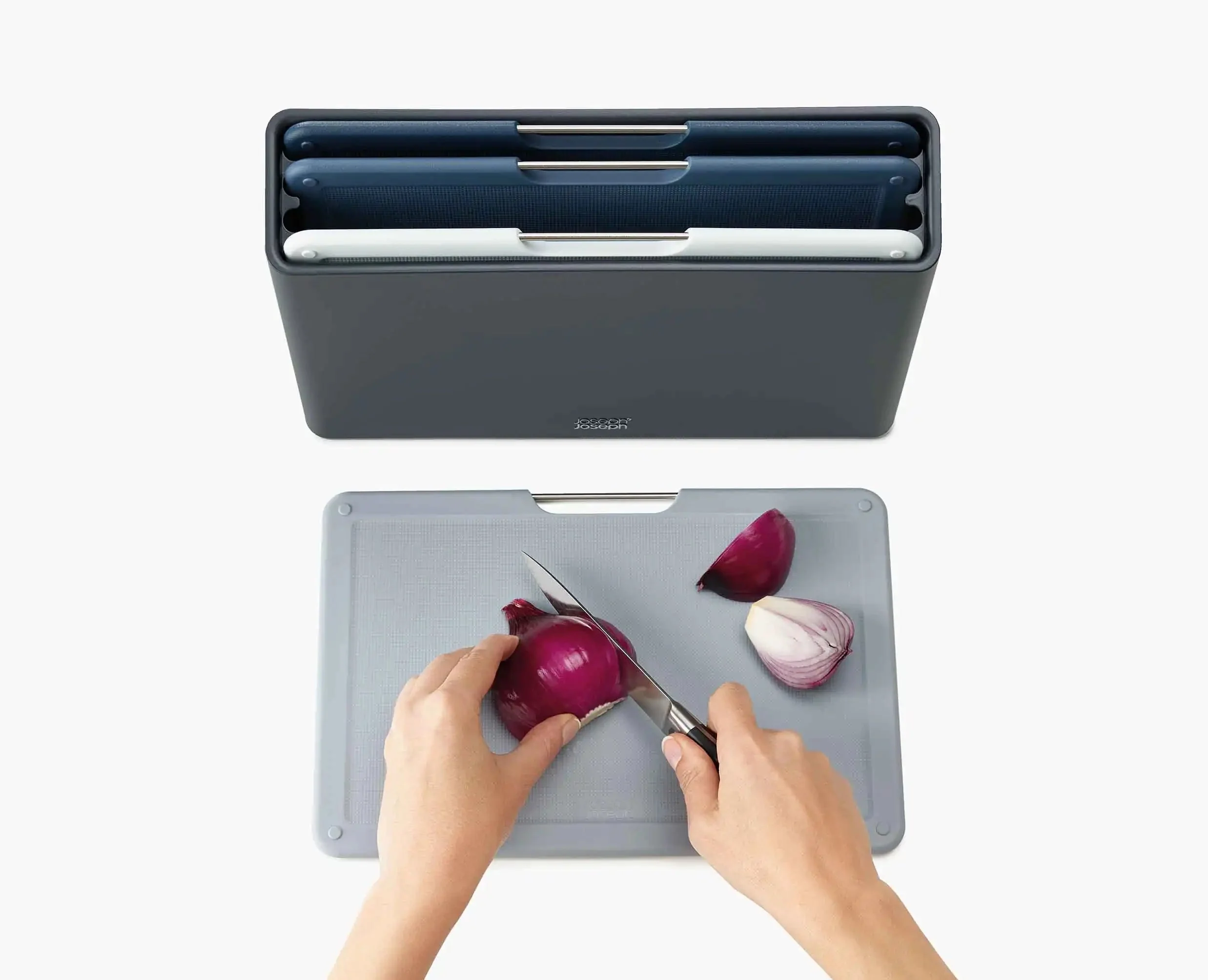 Folio™ 4-piece Gray Cutting Board Set Regular - Image 5