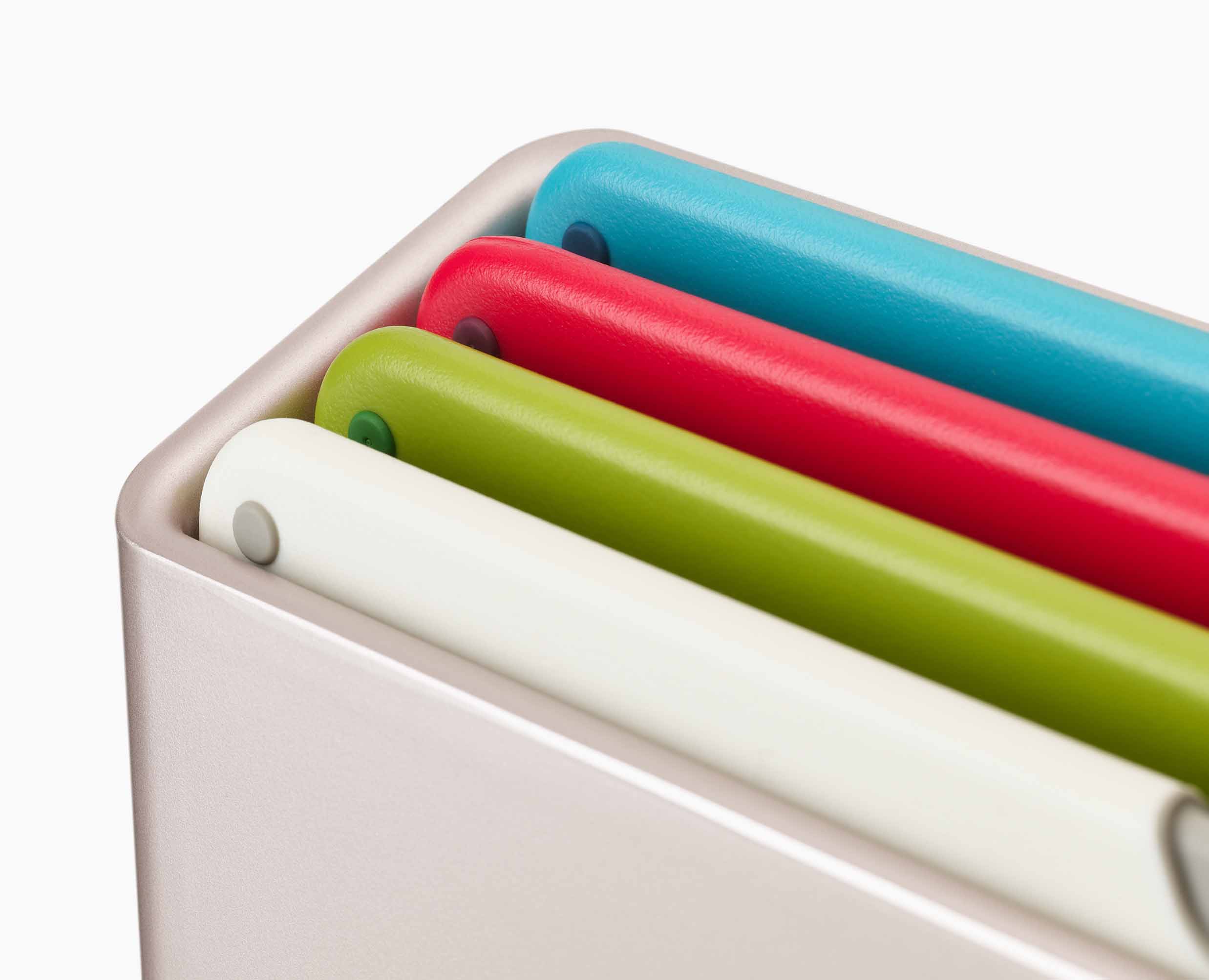 Folio™ Icon 4-piece Multicolor Cutting Board Set with Knife - Image 8