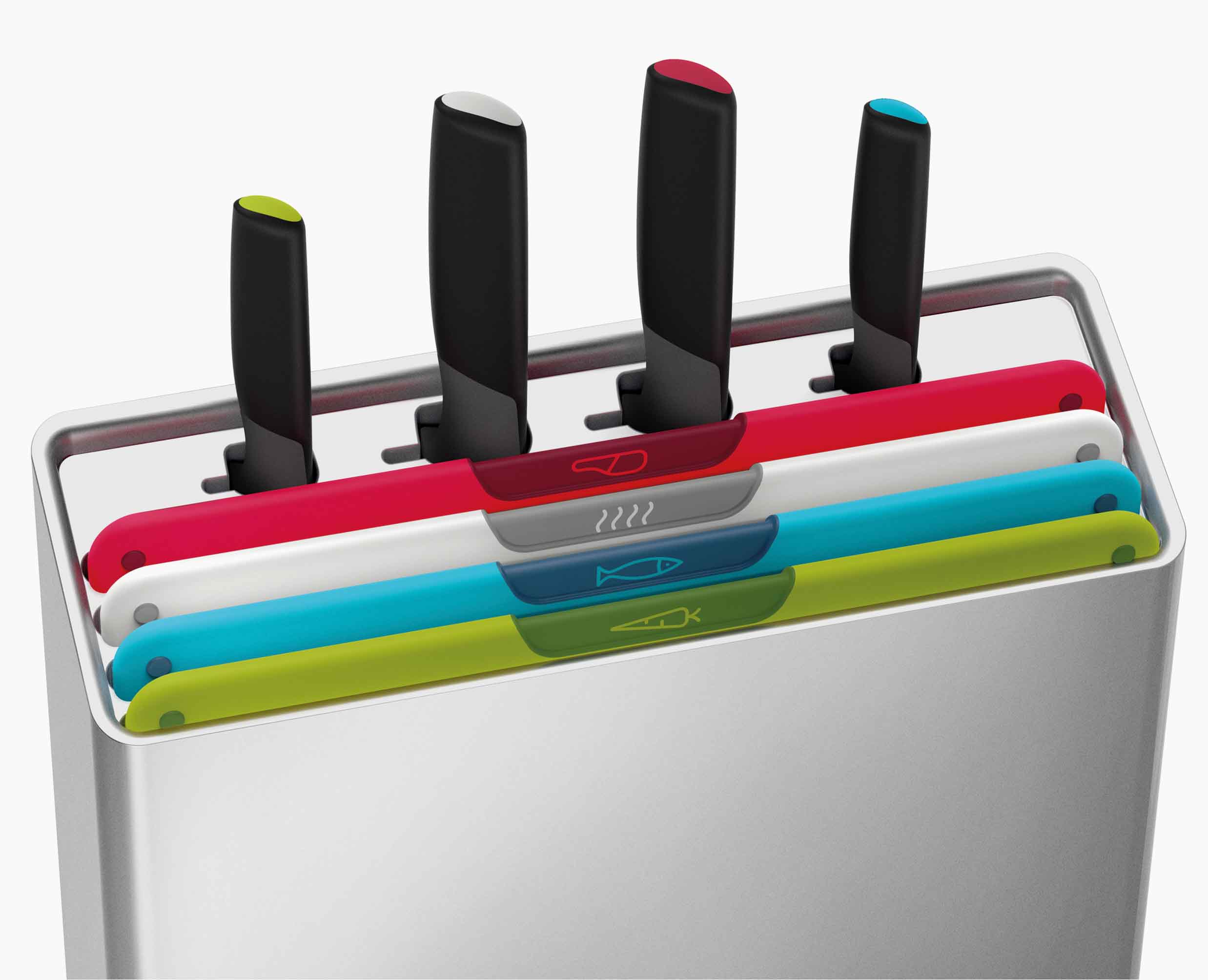 Folio™ Icon Plus 8-piece Multicolor Knife & Cutting Board Set - Image 4