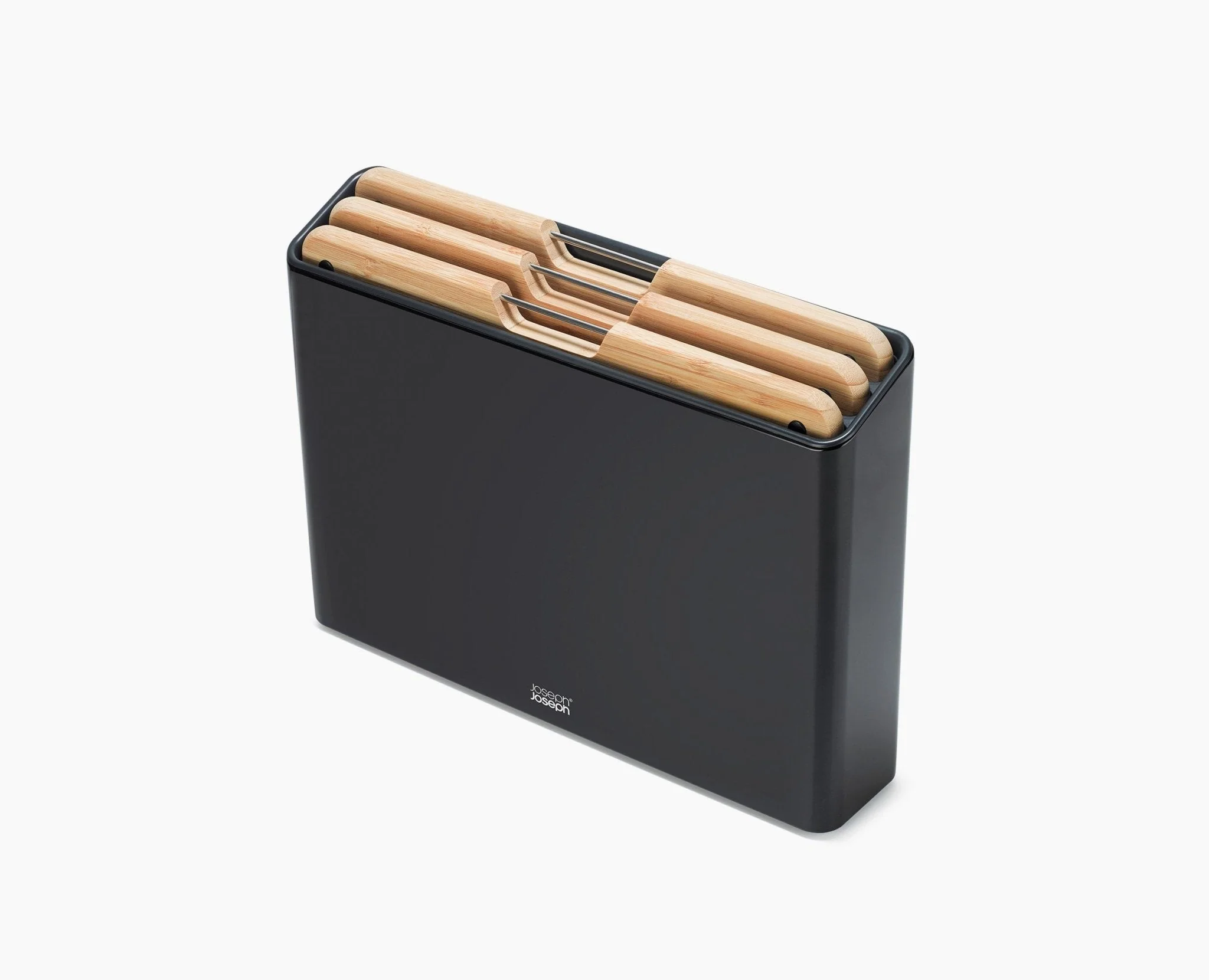 Folio™ Steel 3-Piece Bamboo Cutting Board Set With Black Stainless-Steel Case