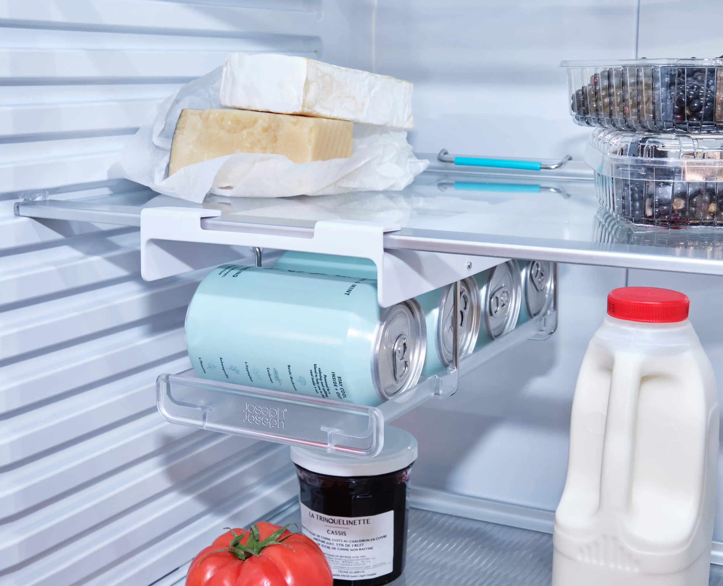 FridgeStore™ Under-Shelf Pack of 2 Collapsible Can Dispensers - Image 3