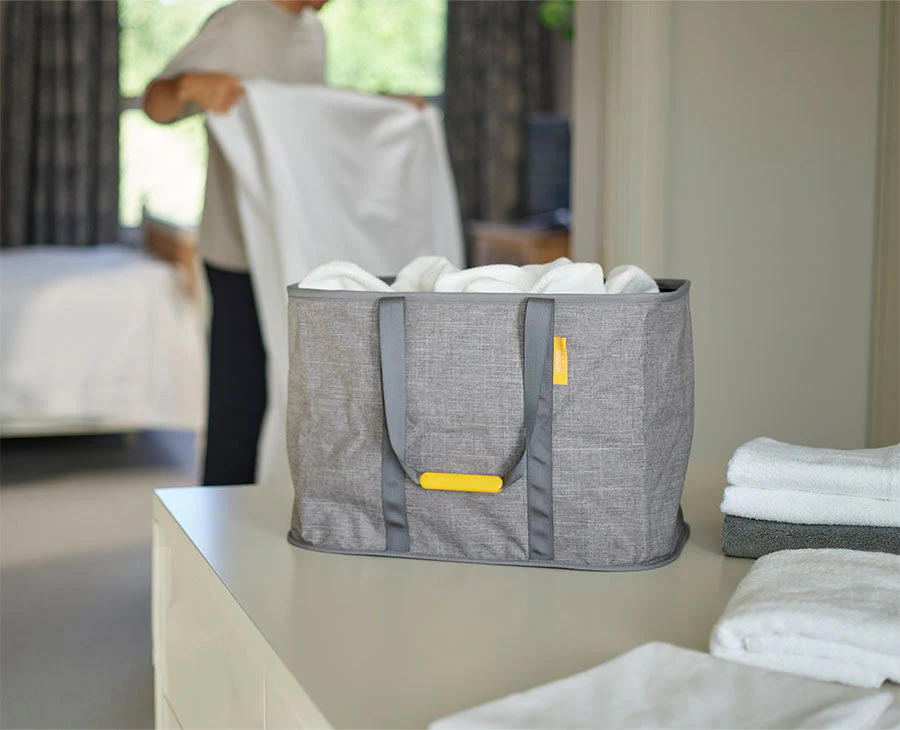 Hold-All™ Max Gray Collapsible 55L Laundry Basket - Image 2