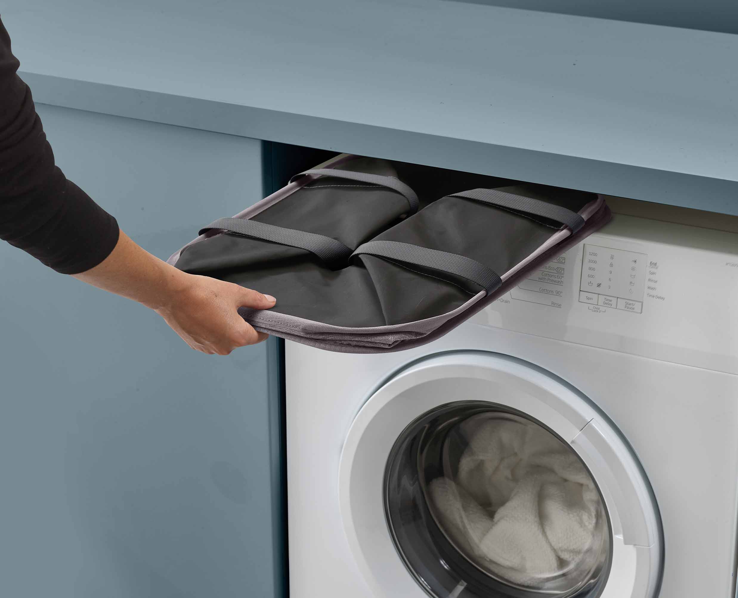 Hold-All™ Max Gray Collapsible 55L Laundry Basket - Image 6