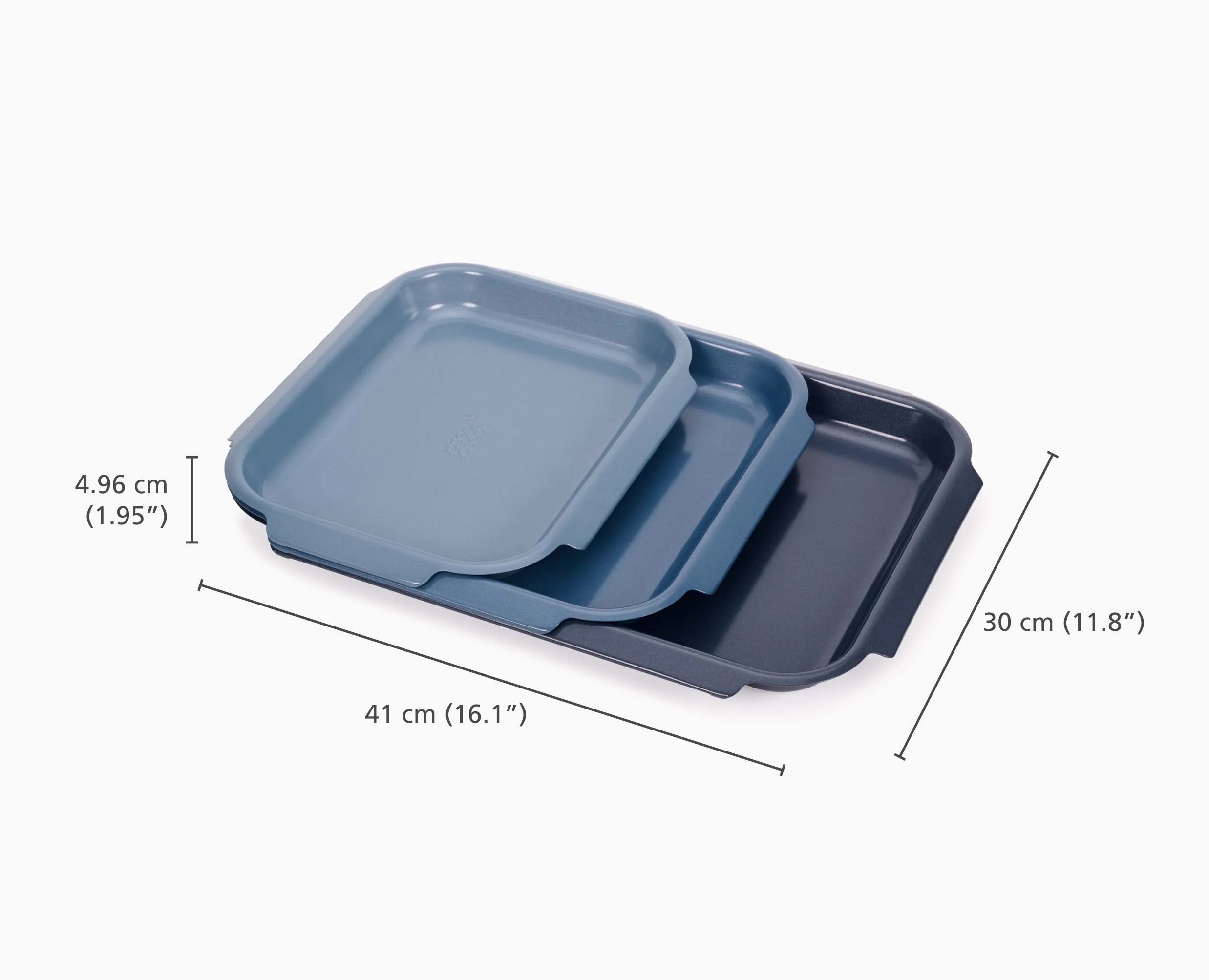 Nest™ Bake Non-Stick 3-piece Blue Baking Pan Set - Image 5