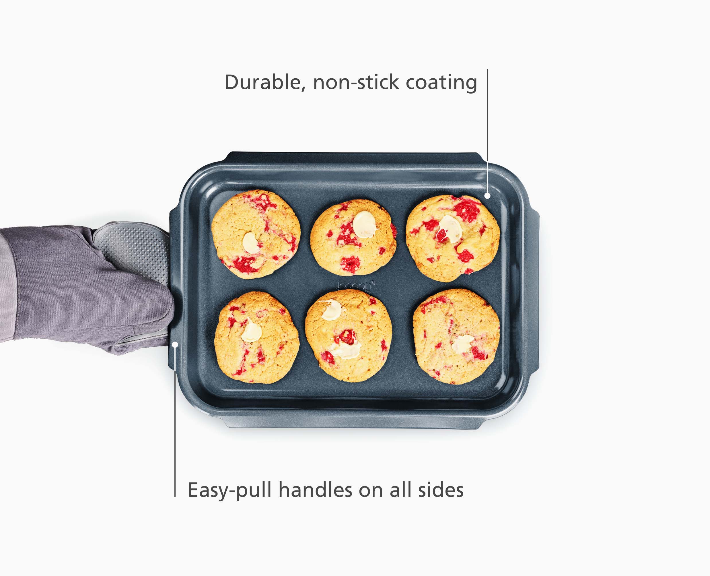 Nest™ Bake Non-Stick Large Blue Baking Sheet - Image 4