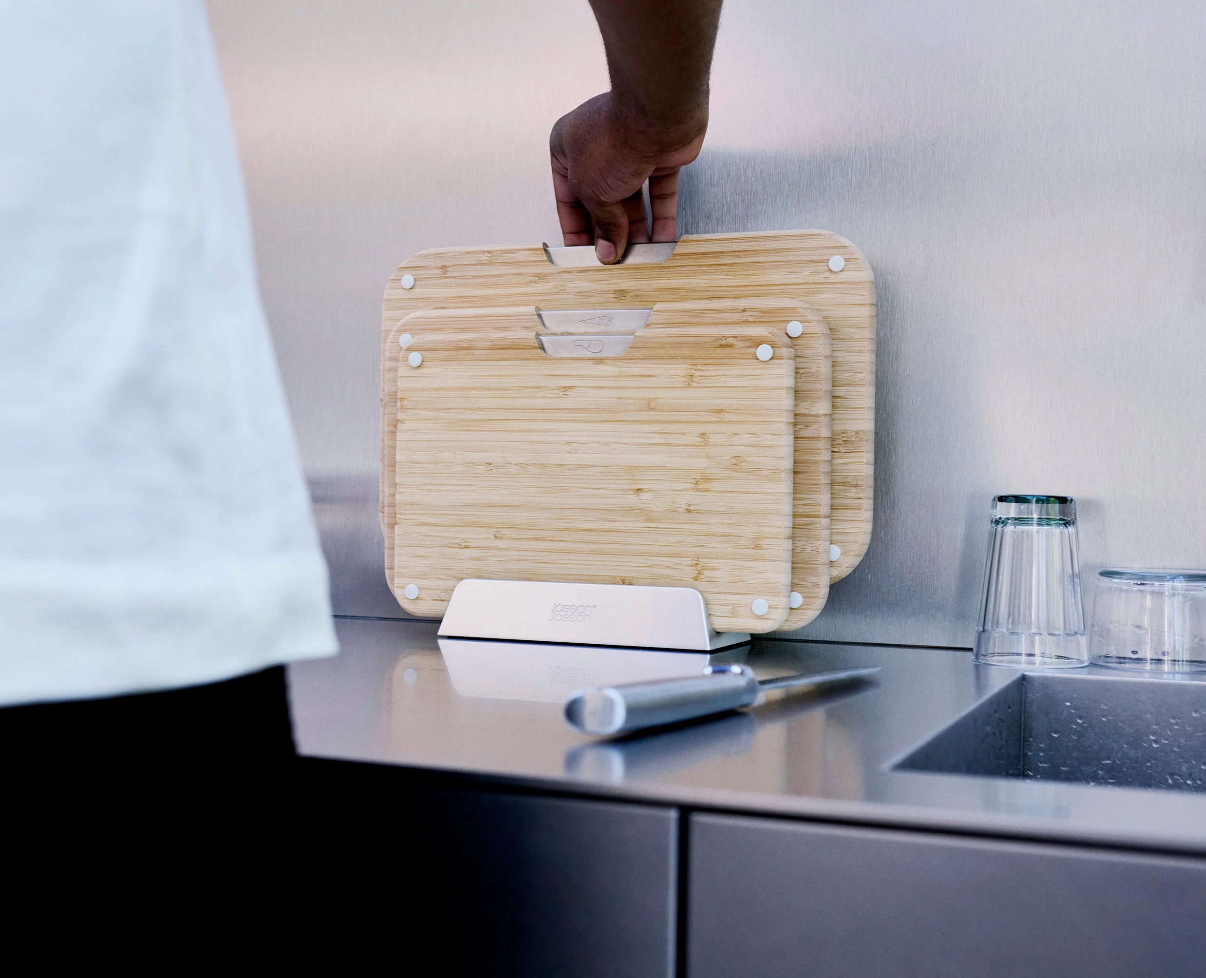 Nest™ Boards 3-piece Bamboo Chopping Board Set - Image 3