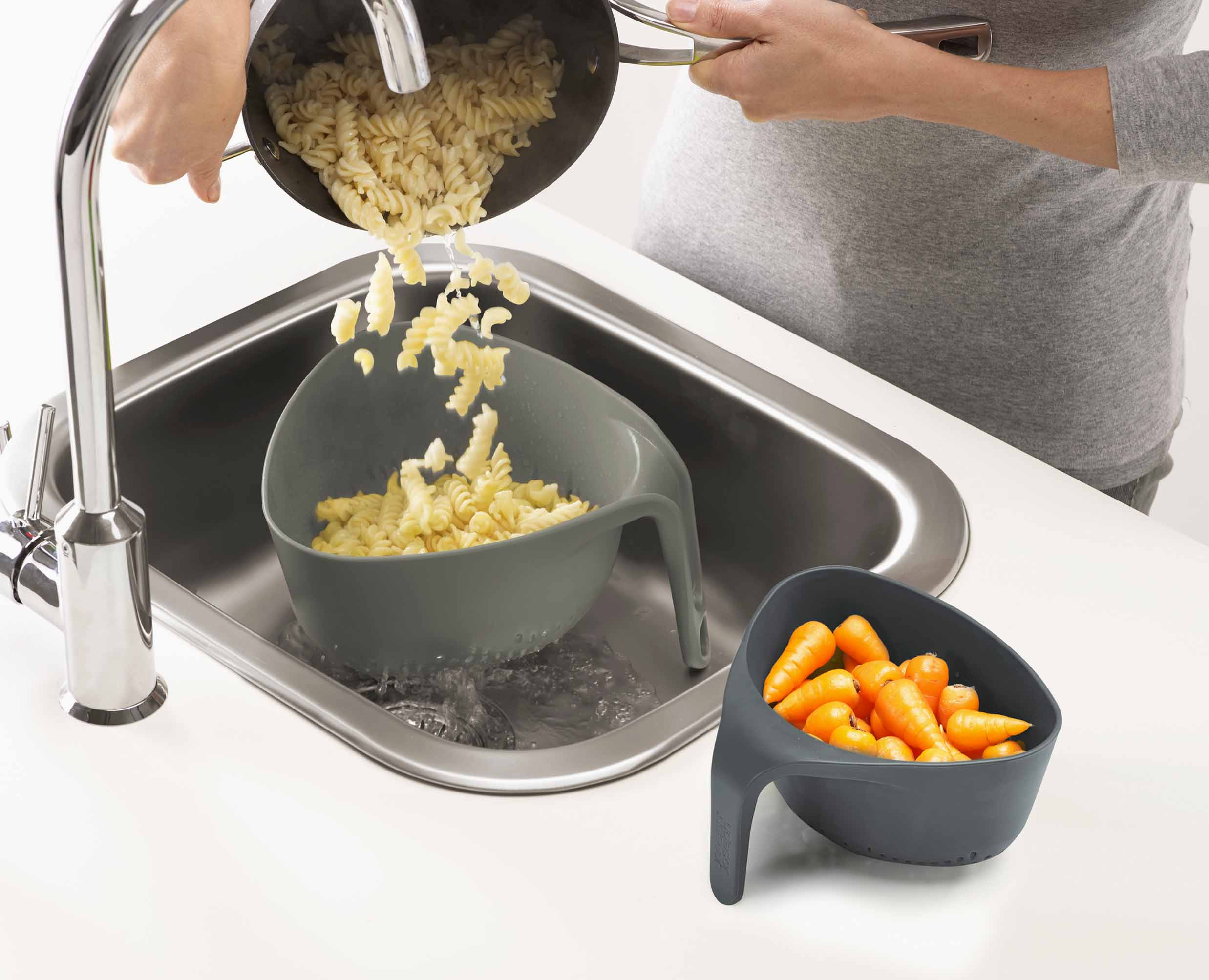 Nest™ 2-piece Gray Colander Set - Image 3