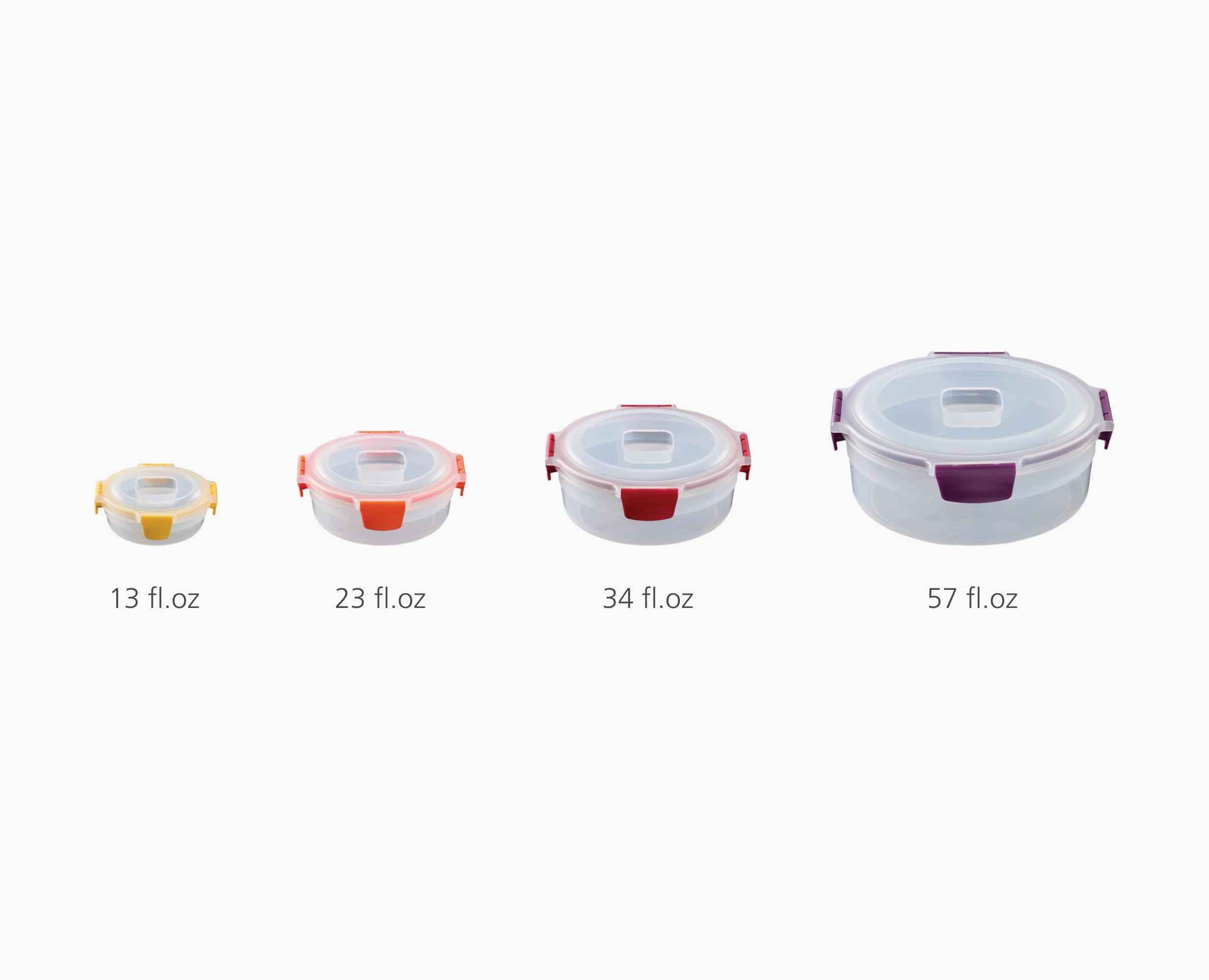 Nest™ Lock 8-Piece Multicolor Round Food Container Set - Image 7