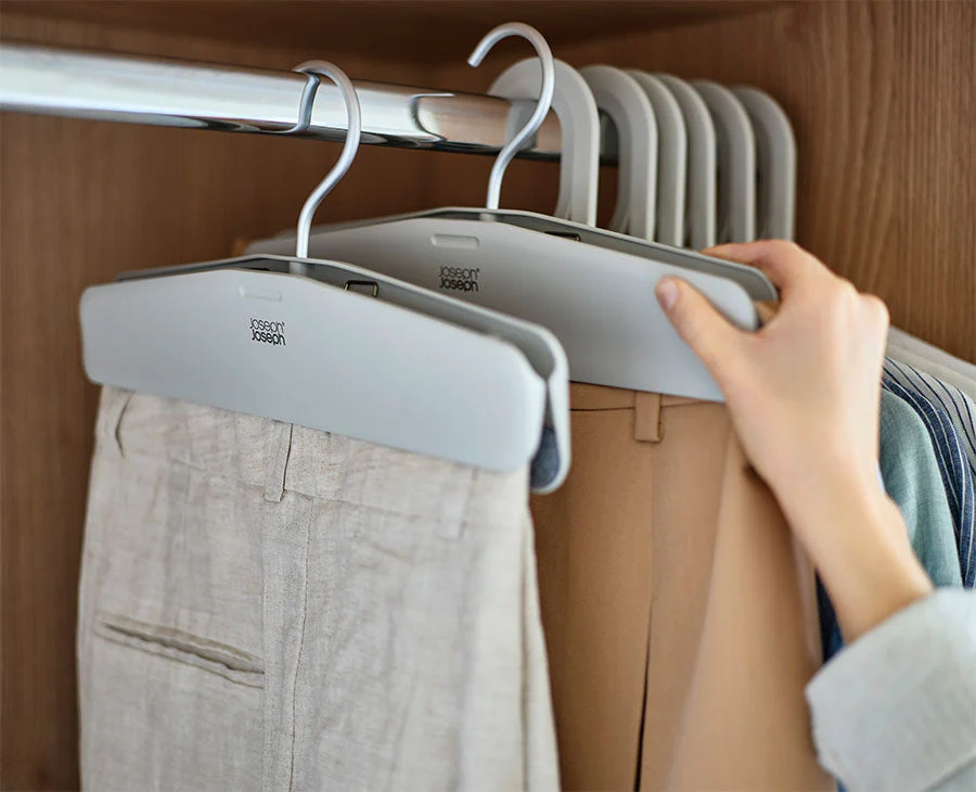 Orderly™ Easy-grip Set of 2 Ecru Skirt & Pants Hangers - Image 2