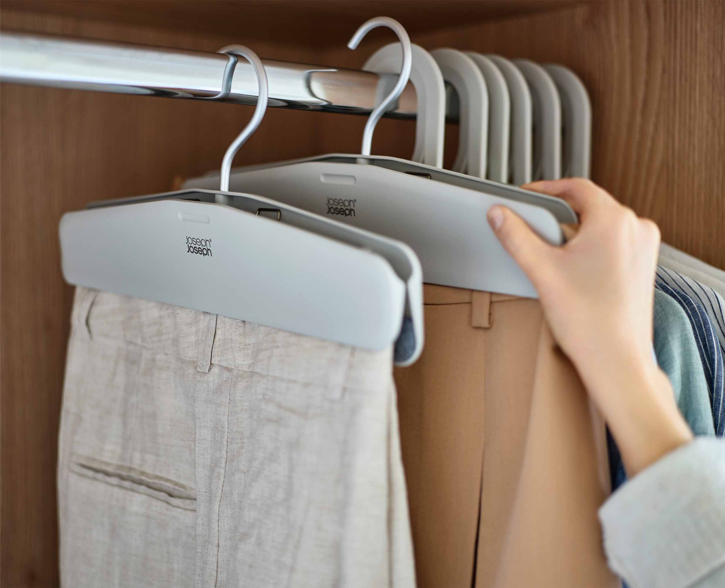 Orderly™ Easy-grip Set of 2 Ecru Skirt & Pants Hangers - Image 3