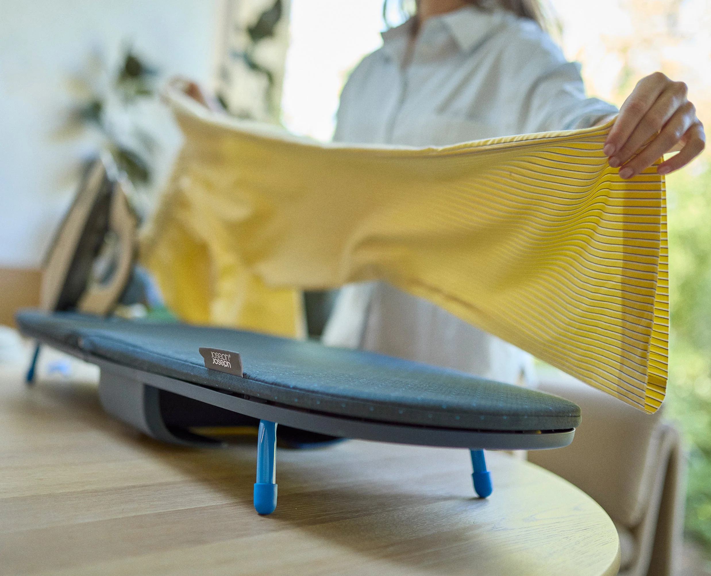 Pocket Max Plus 43" Folding Blue Ironing Board with Advanced Cover - Image 3