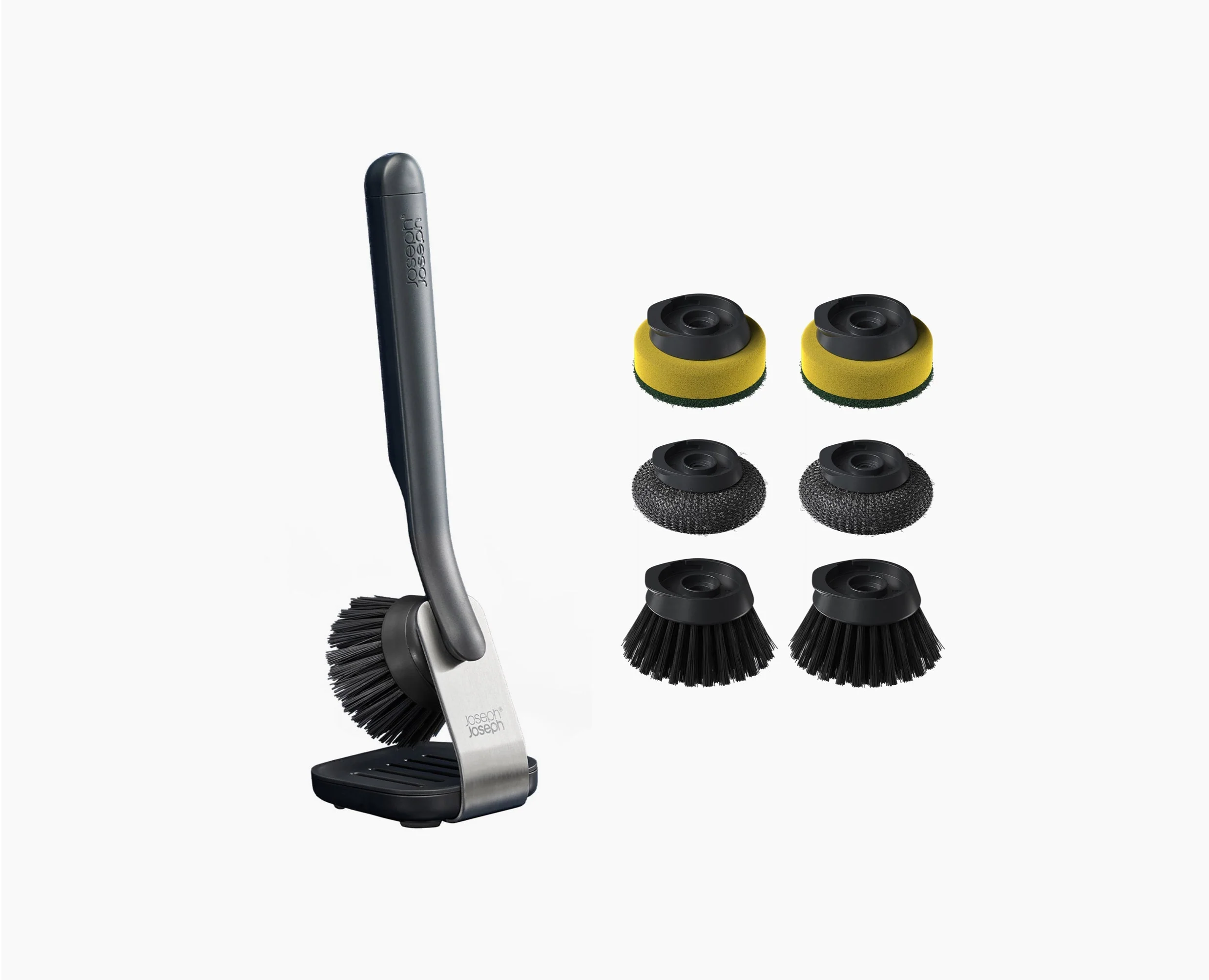 SinkTech™ Dish Brush with Steel Stand & Extra Heads - Image 3