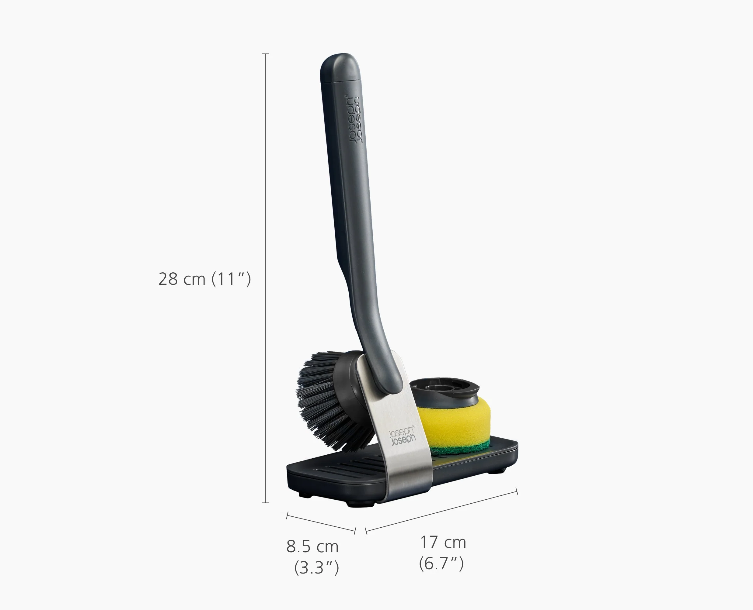 SinkTech™ Dish Brush & Sponge Set with Steel Stand - Image 7