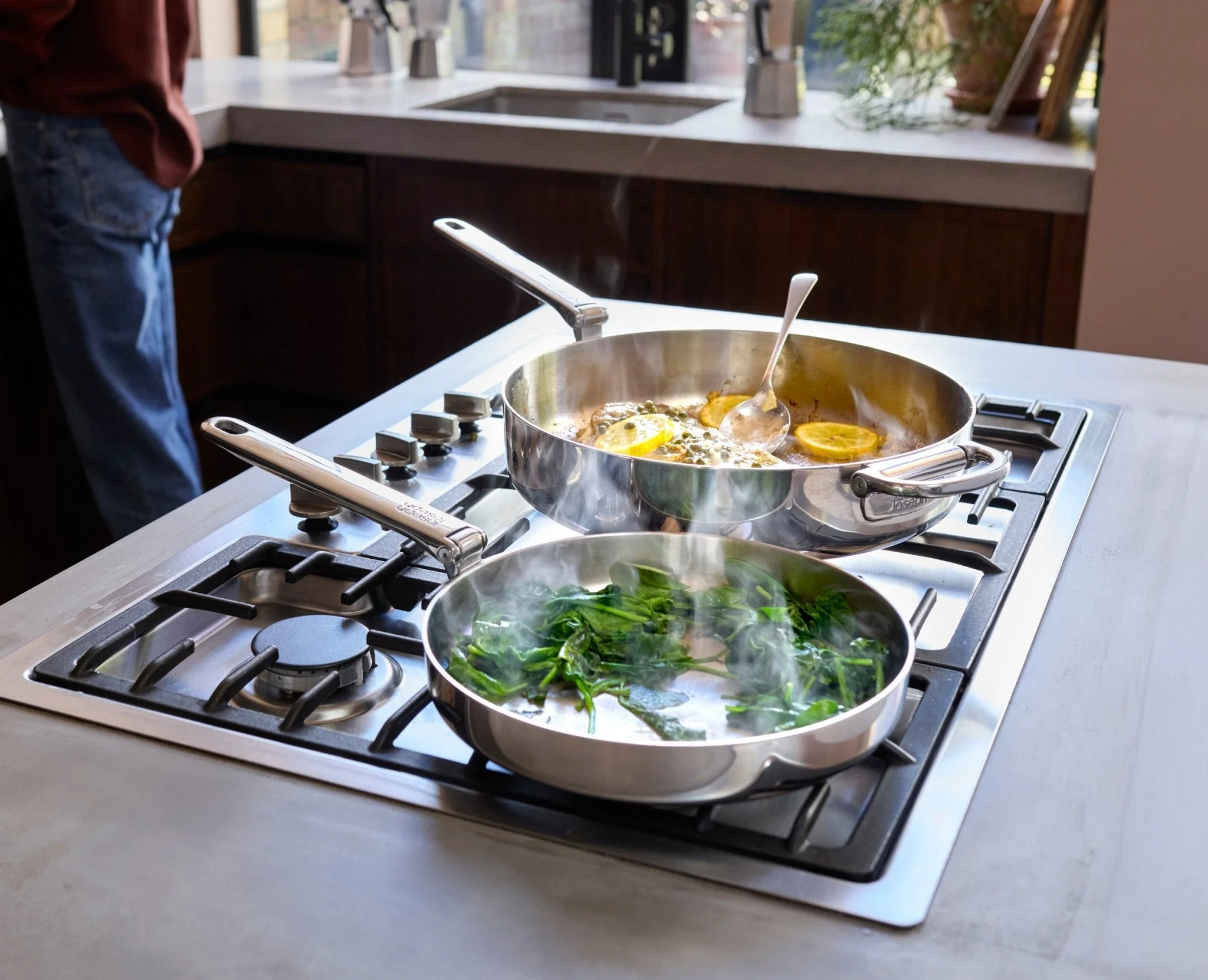 Space Steel Folding Handle 9.5" Frying Pan - Image 2