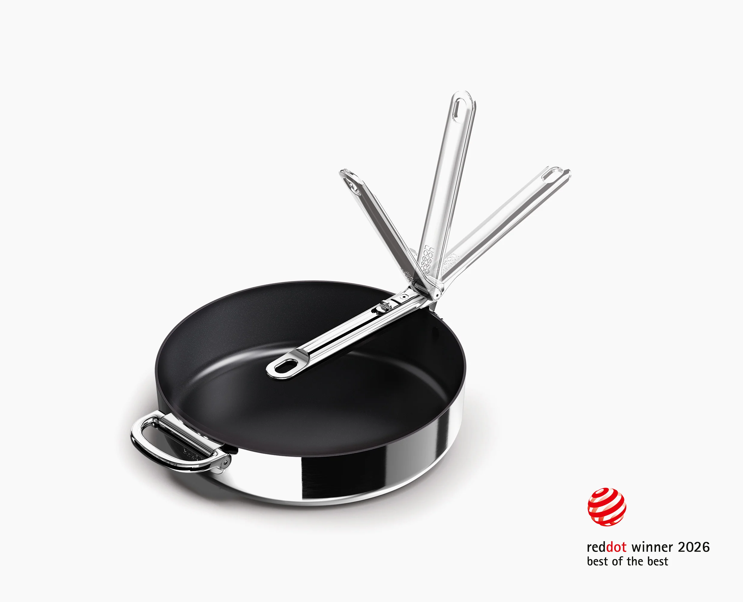 Space Steel Folding Handle Non-Stick 11" Frying Pan - Image 4