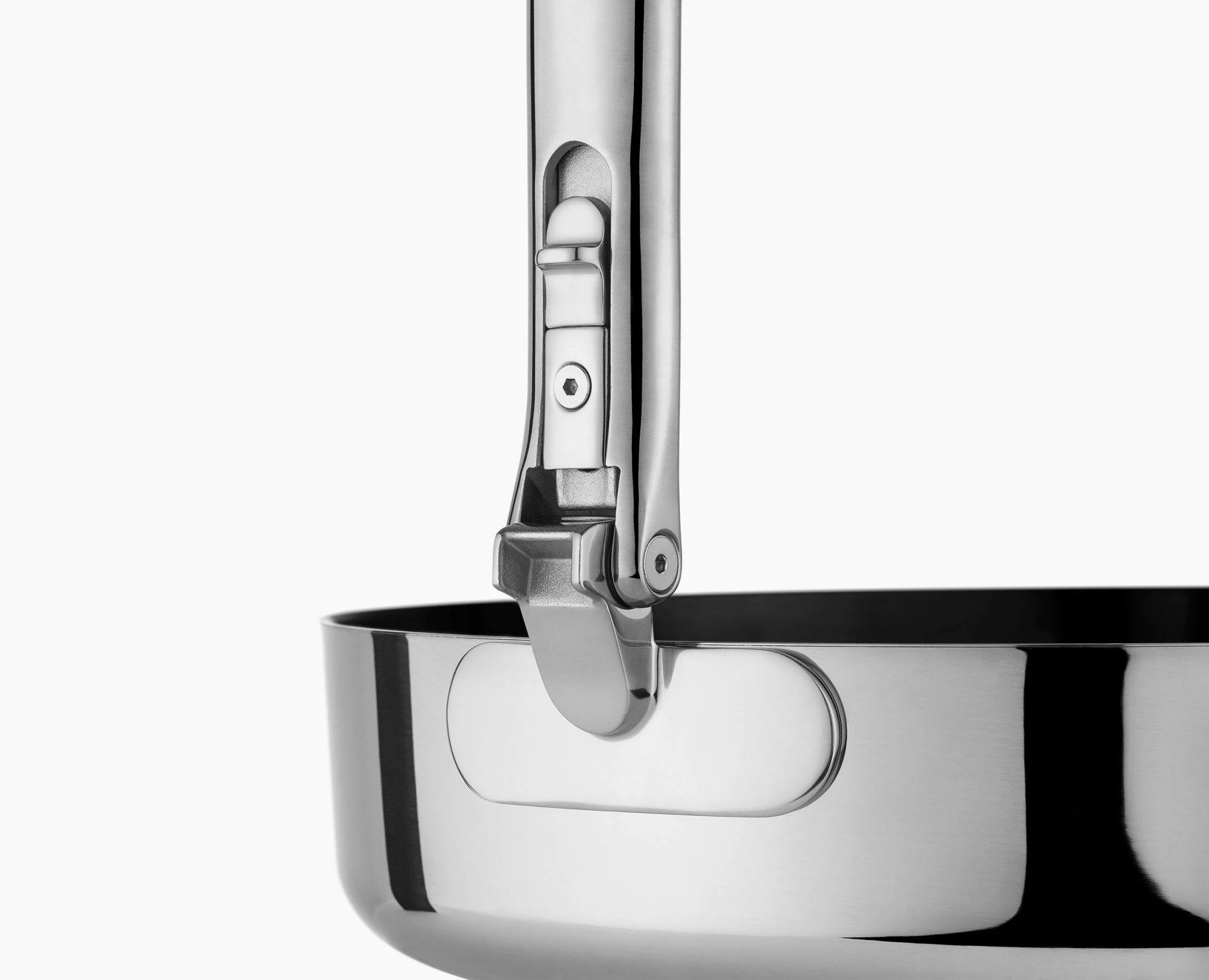 Space Steel Folding Handle Non-Stick 2-piece Pan Set - Image 7
