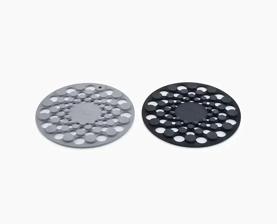 Spot-On™ Set of 2 Gray Silicone Trivets