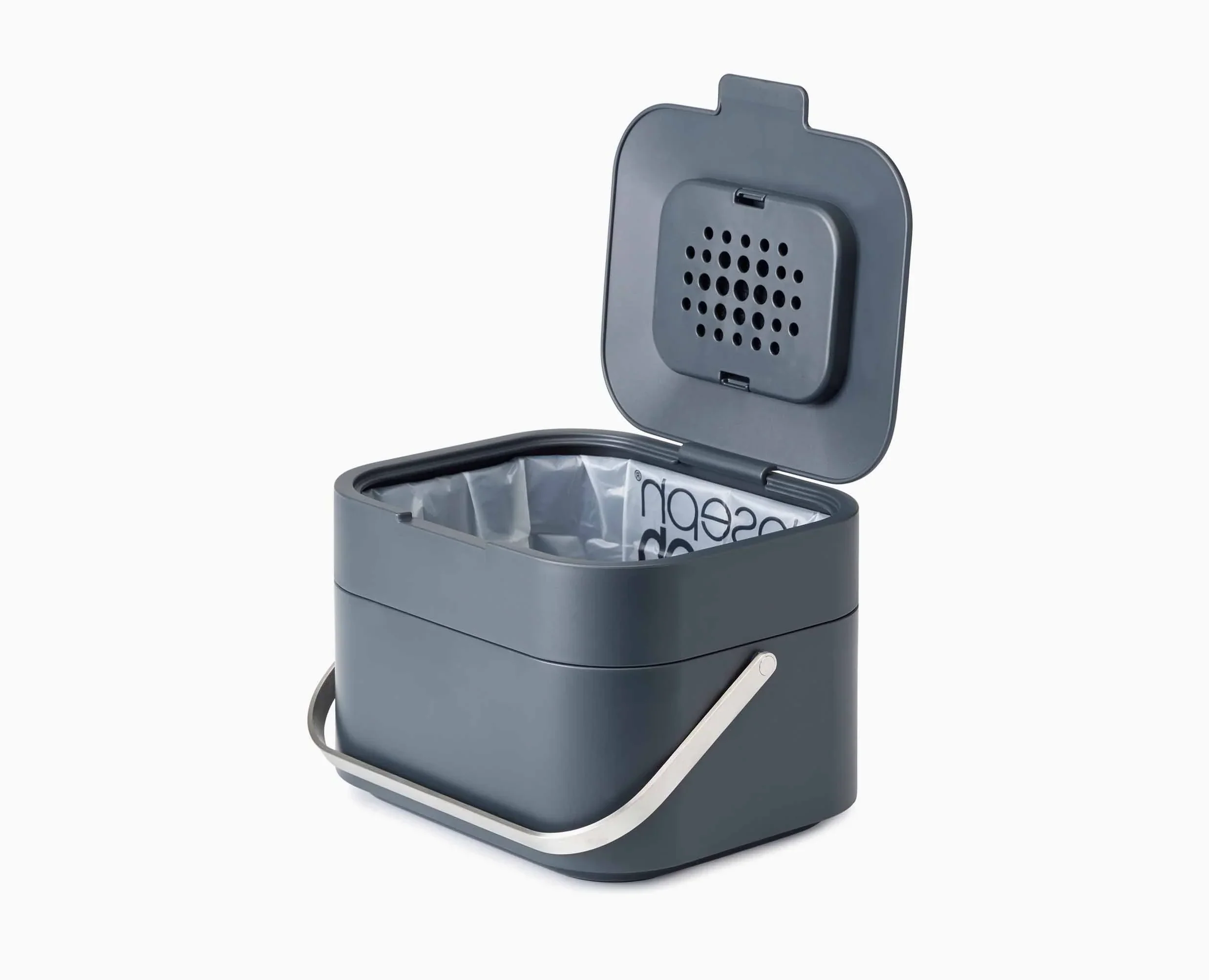 Stack 4L Grey Food Waste Caddy - Image 9