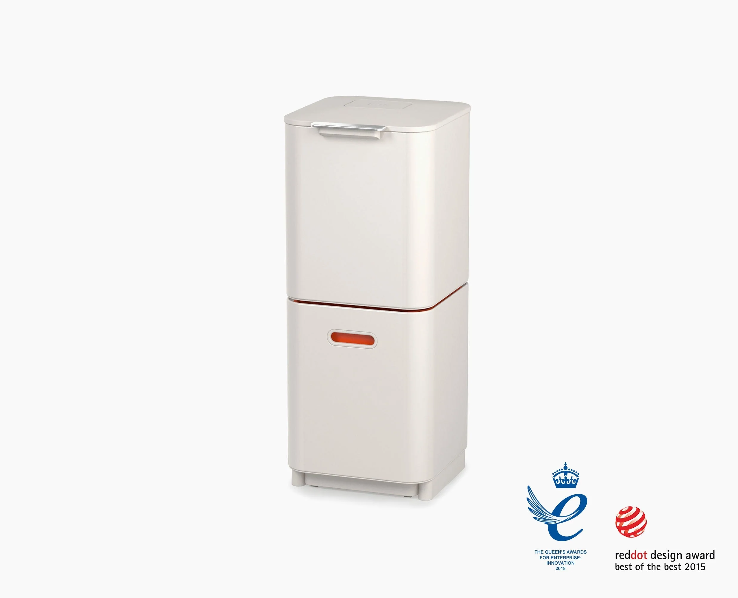 Totem Compact 40L Stone Waste & Recycling Trash Can - Image 4