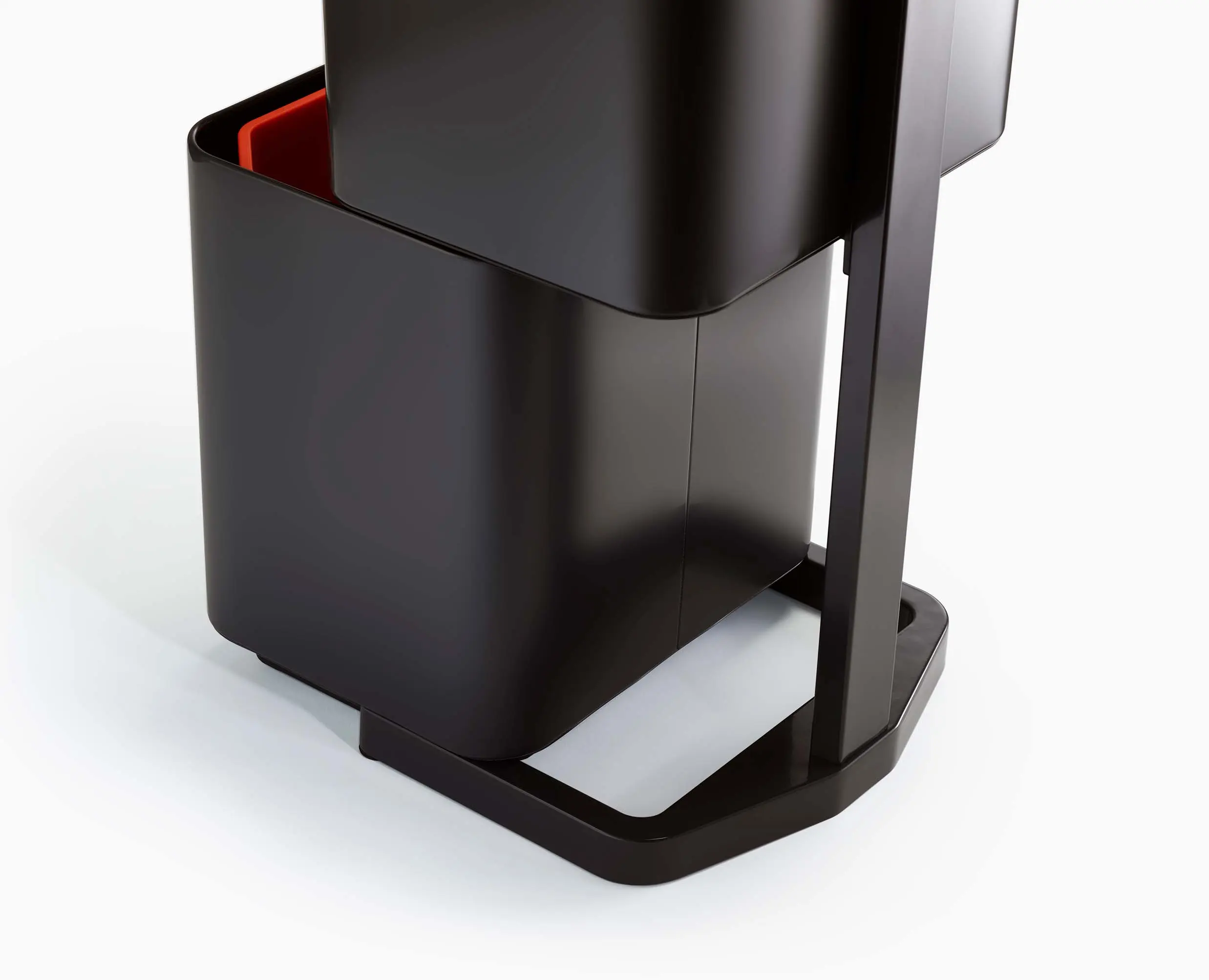 Totem Max 60L Black Waste & Recycling Trash Can - Image 7