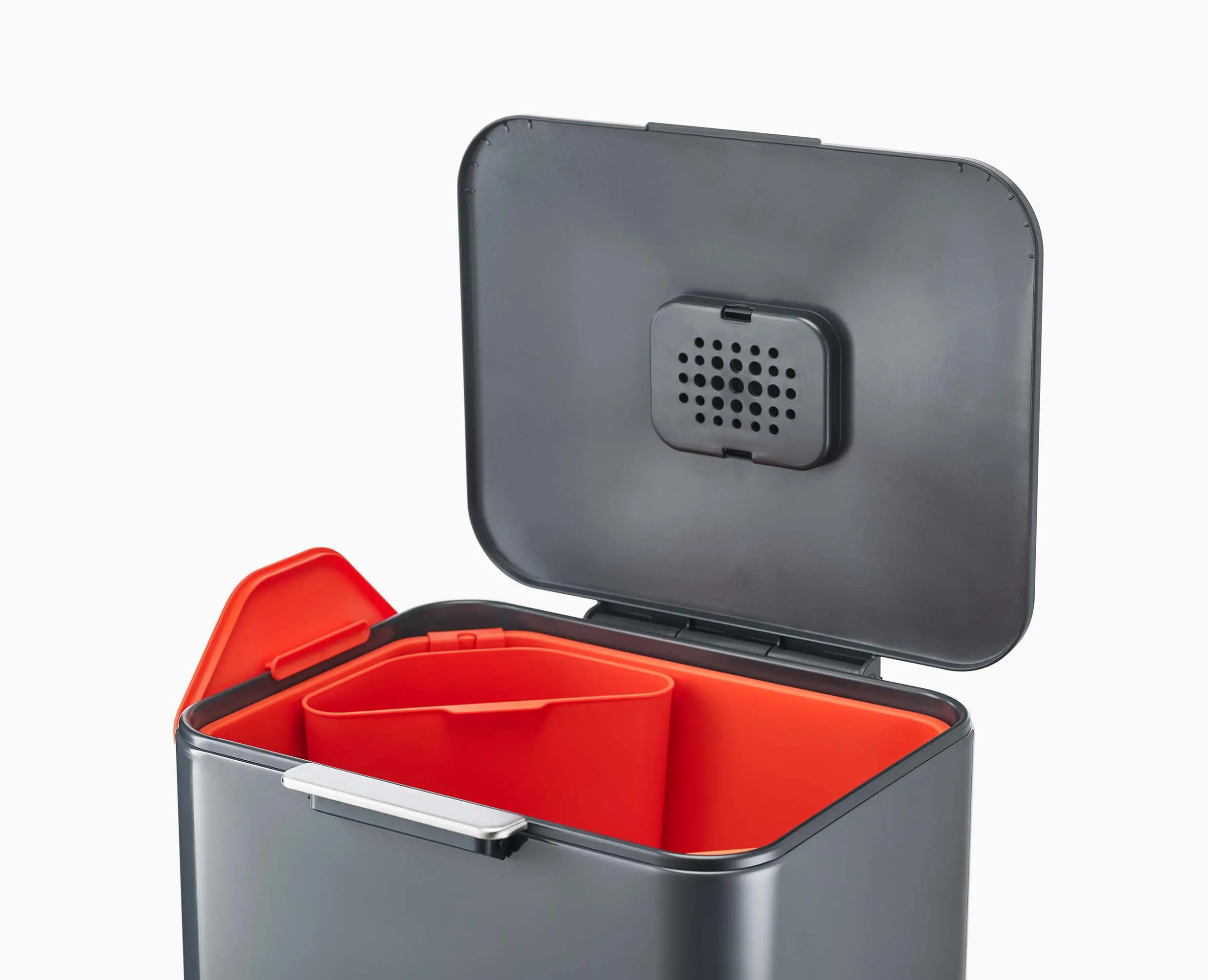 Totem Max 60L Gray Waste & Recycling Trash Can - Image 5